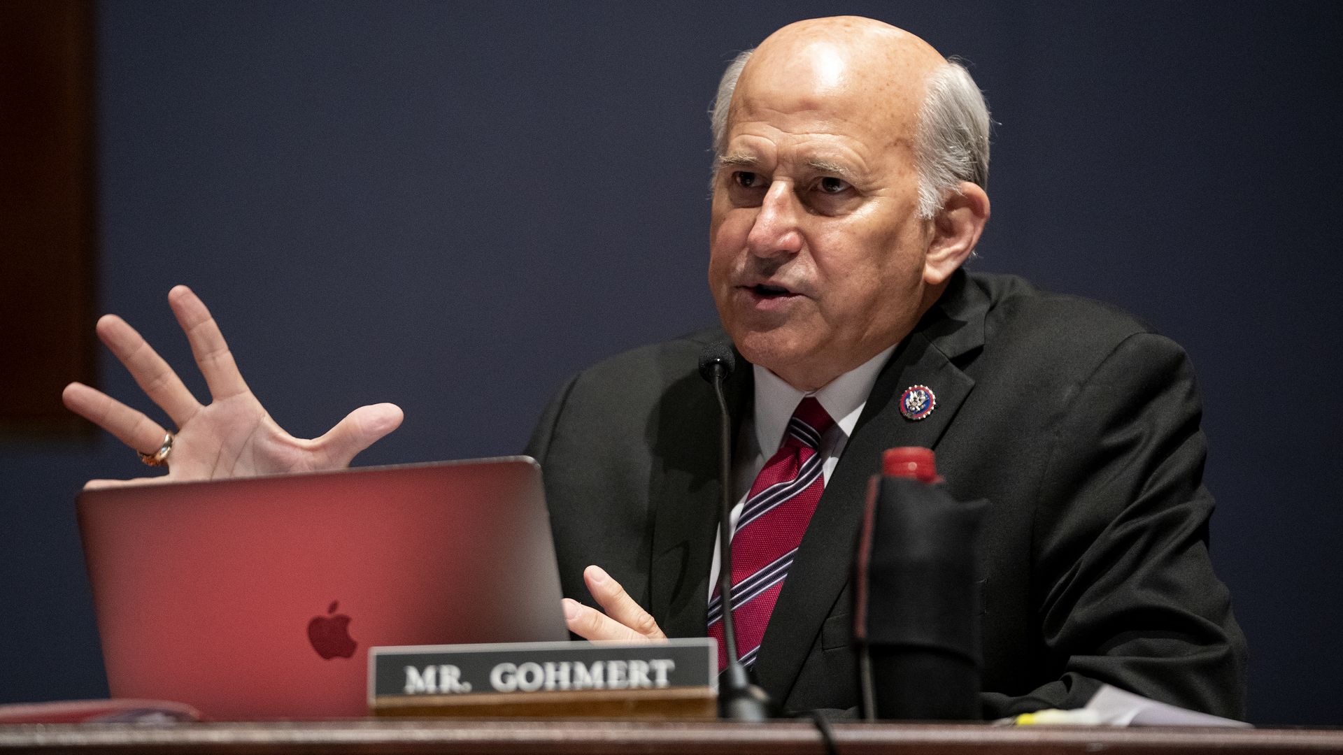  Rep. Louie Gohmert speaking at a House hearing at the U.S. Capitol on October 21, 2021 in Washington, DC.