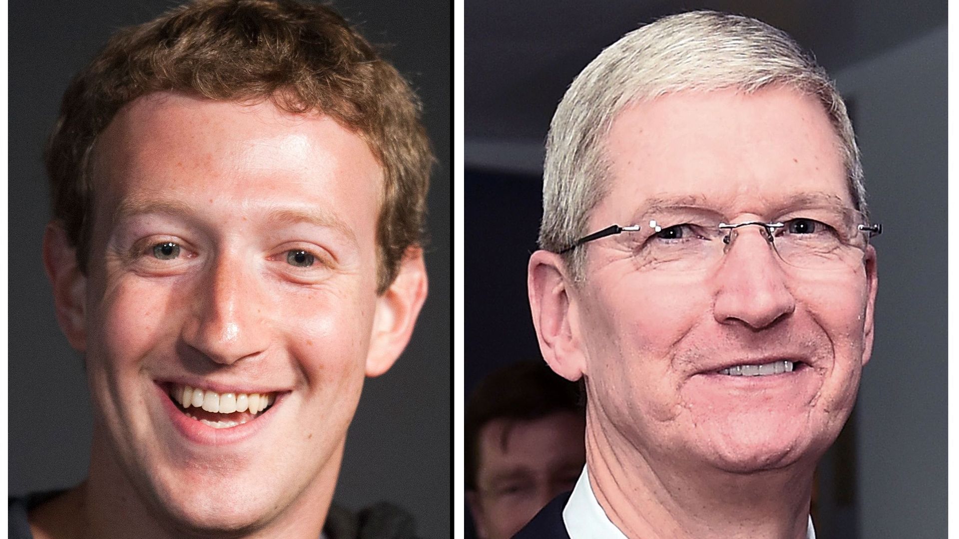 Tim Cook and Mark Zuckerberg