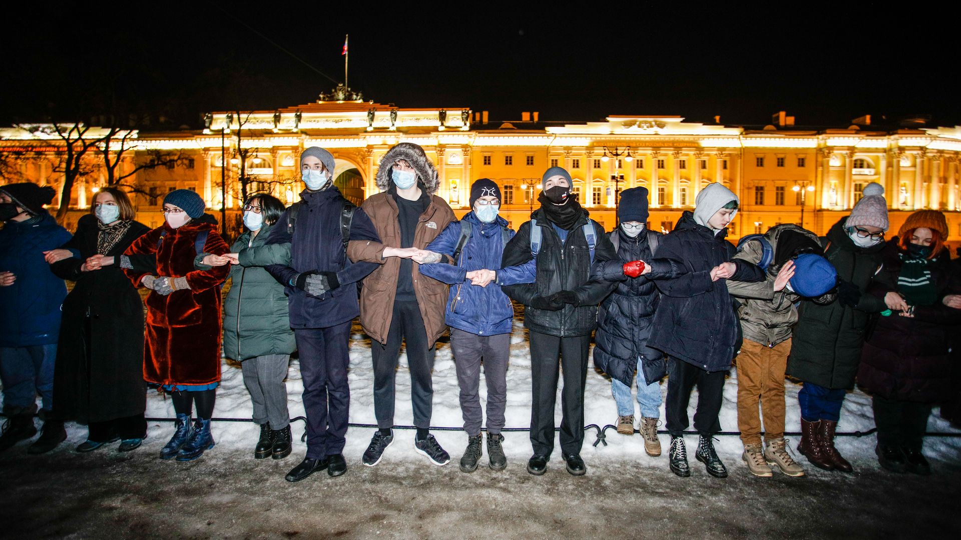 Russian protesters