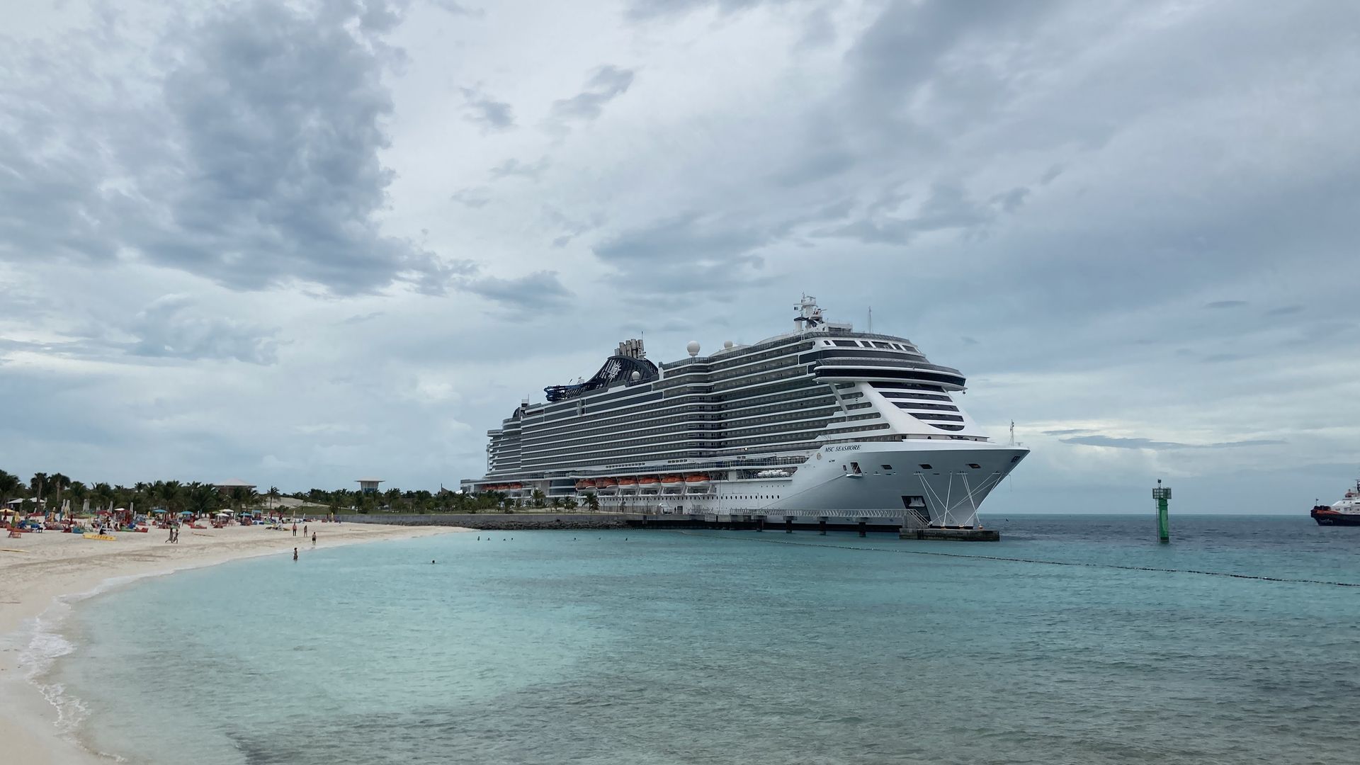 MSC Seashore arrived to PortMiami to begin Caribbean itineraries, including trips to private island Ocean Cay, in November 2021.