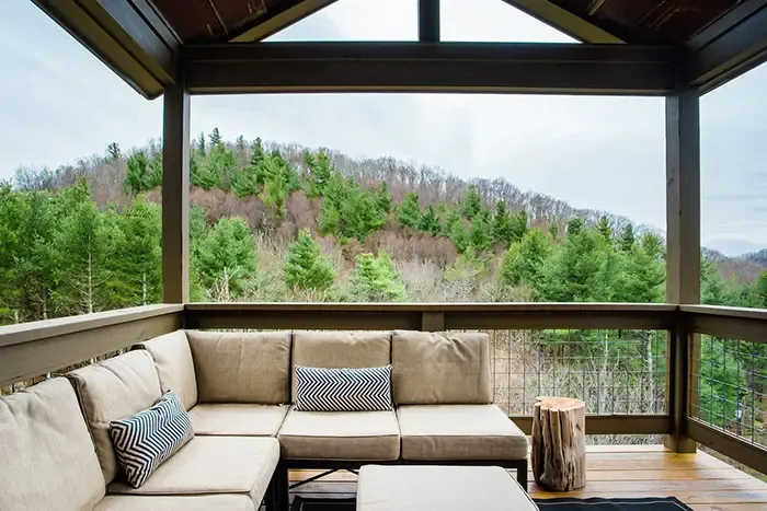 Serene Home with Mountain Views porch