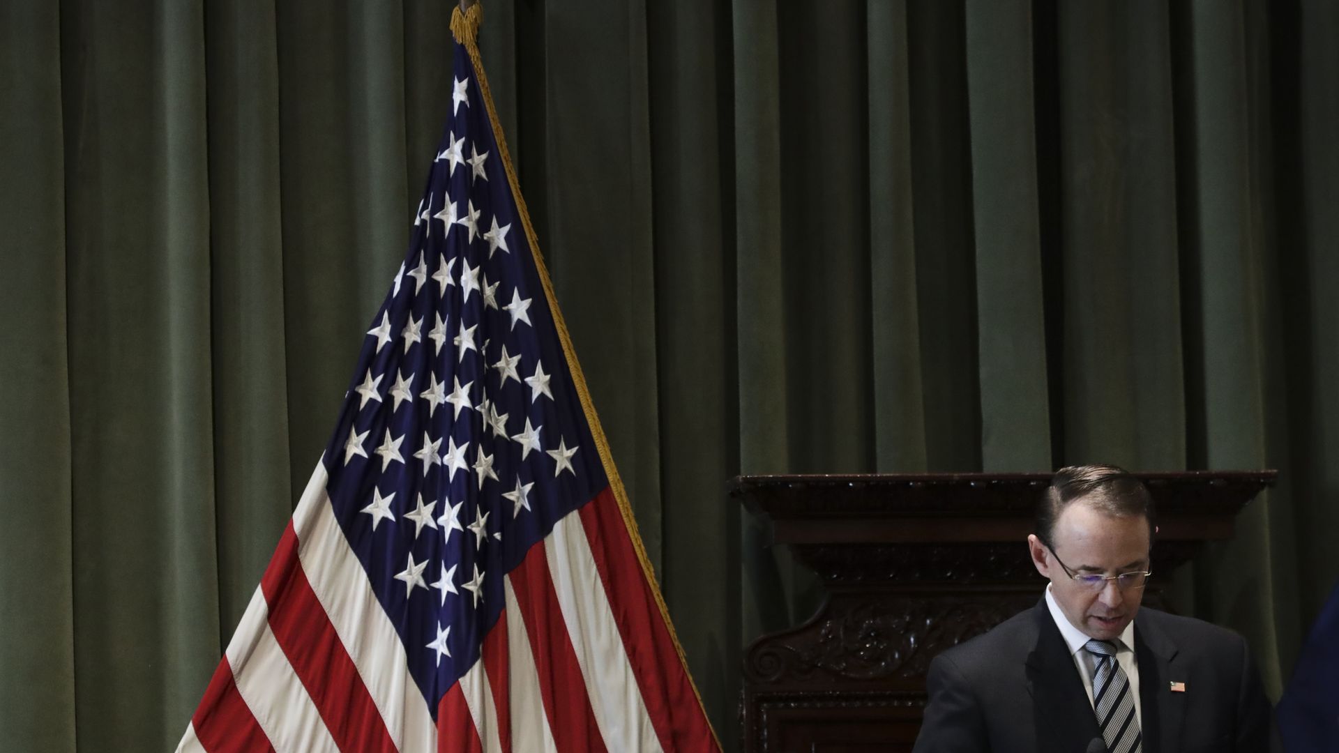 Deputy Attorney General Rod Rosenstein threads the needle.