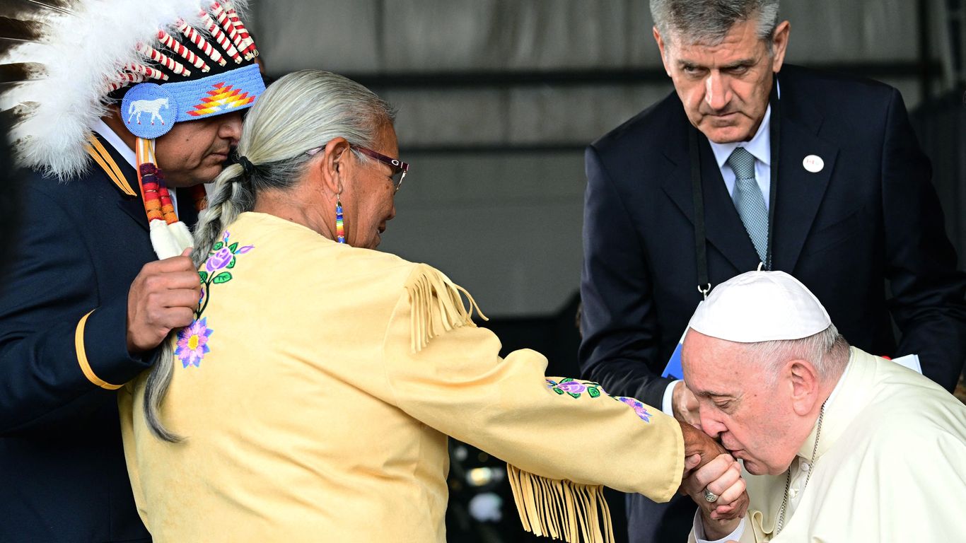 Pope arrives in Canada ahead of expected apology to Indigenous groups