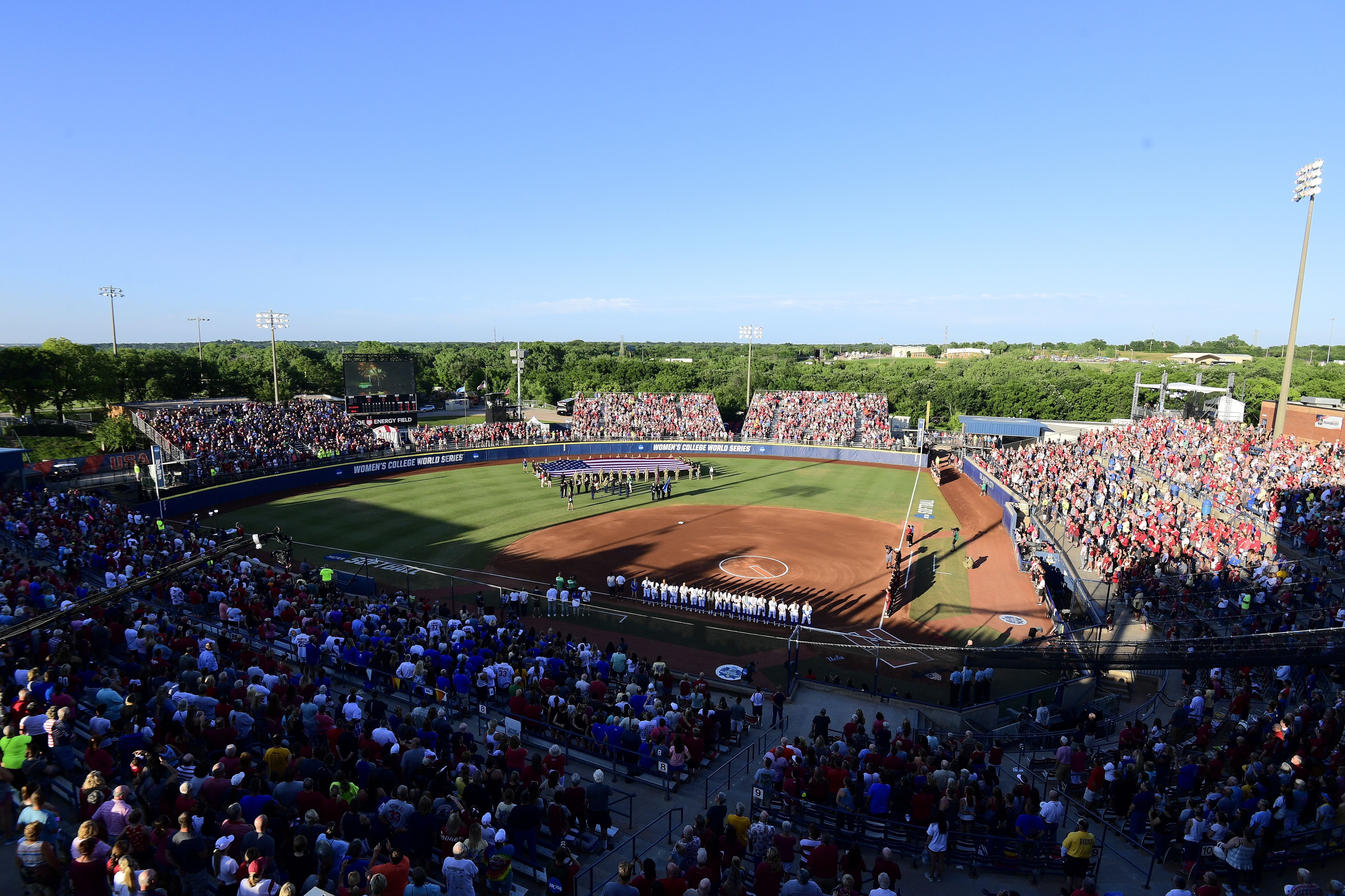 2019 Women's College World Series Championship at ASA Hall of Fame Stadium in Oklahoma City.