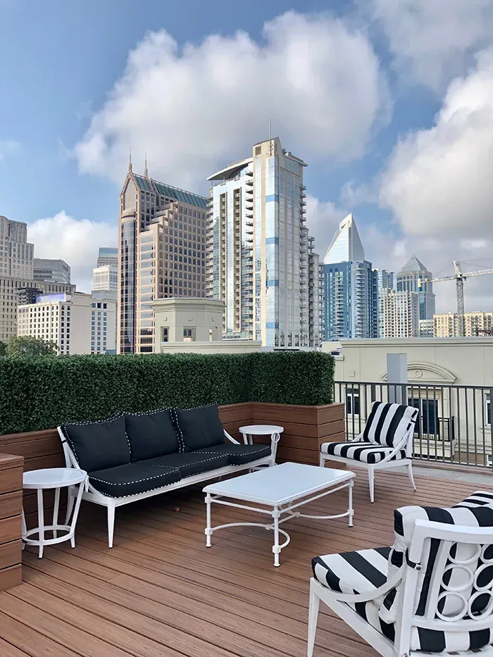 The VUE in Uptown rooftop views