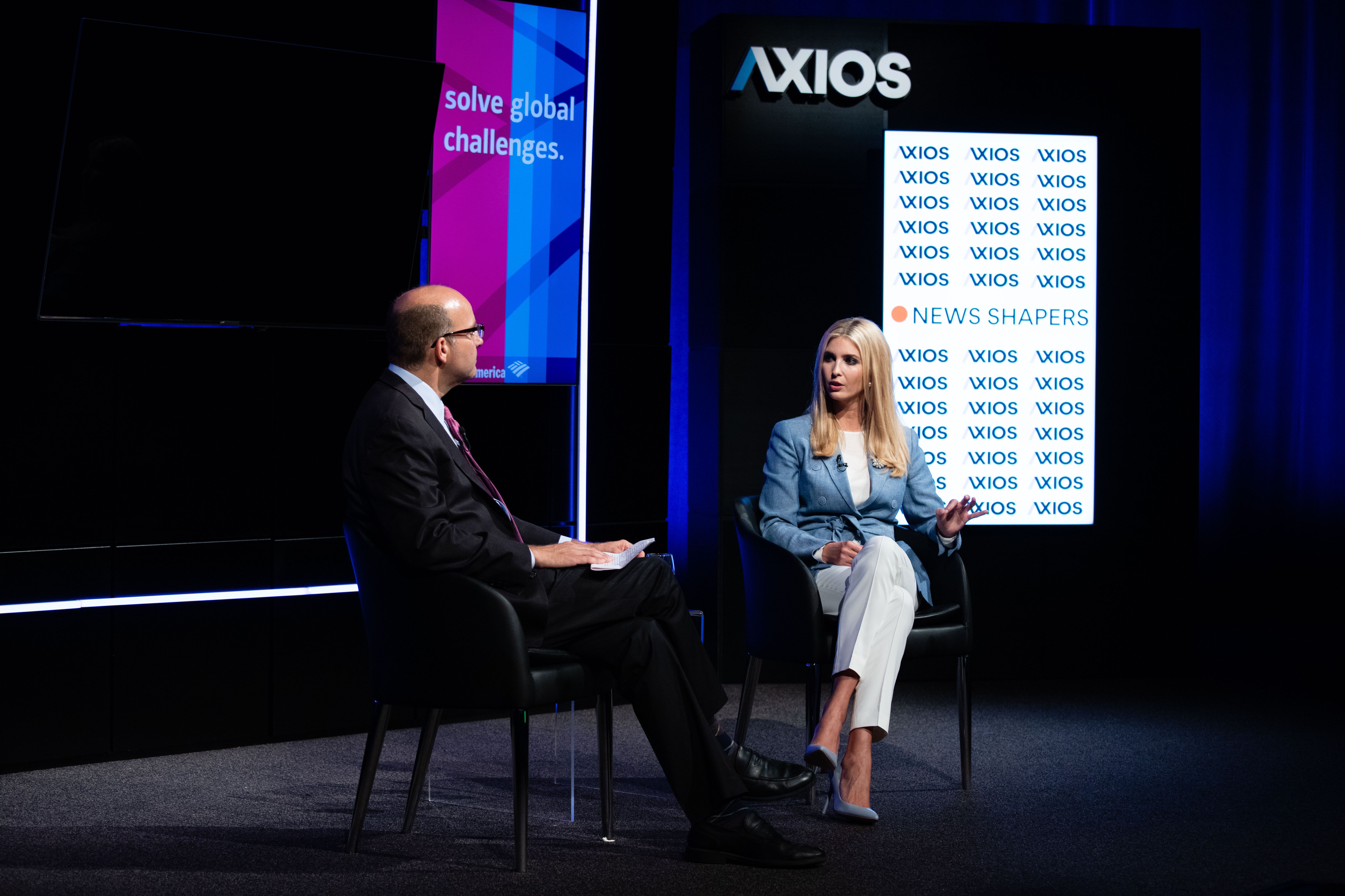 Ivanka Trump on the Axios stage