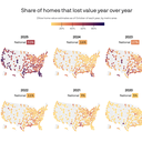 Where homes are losing value most