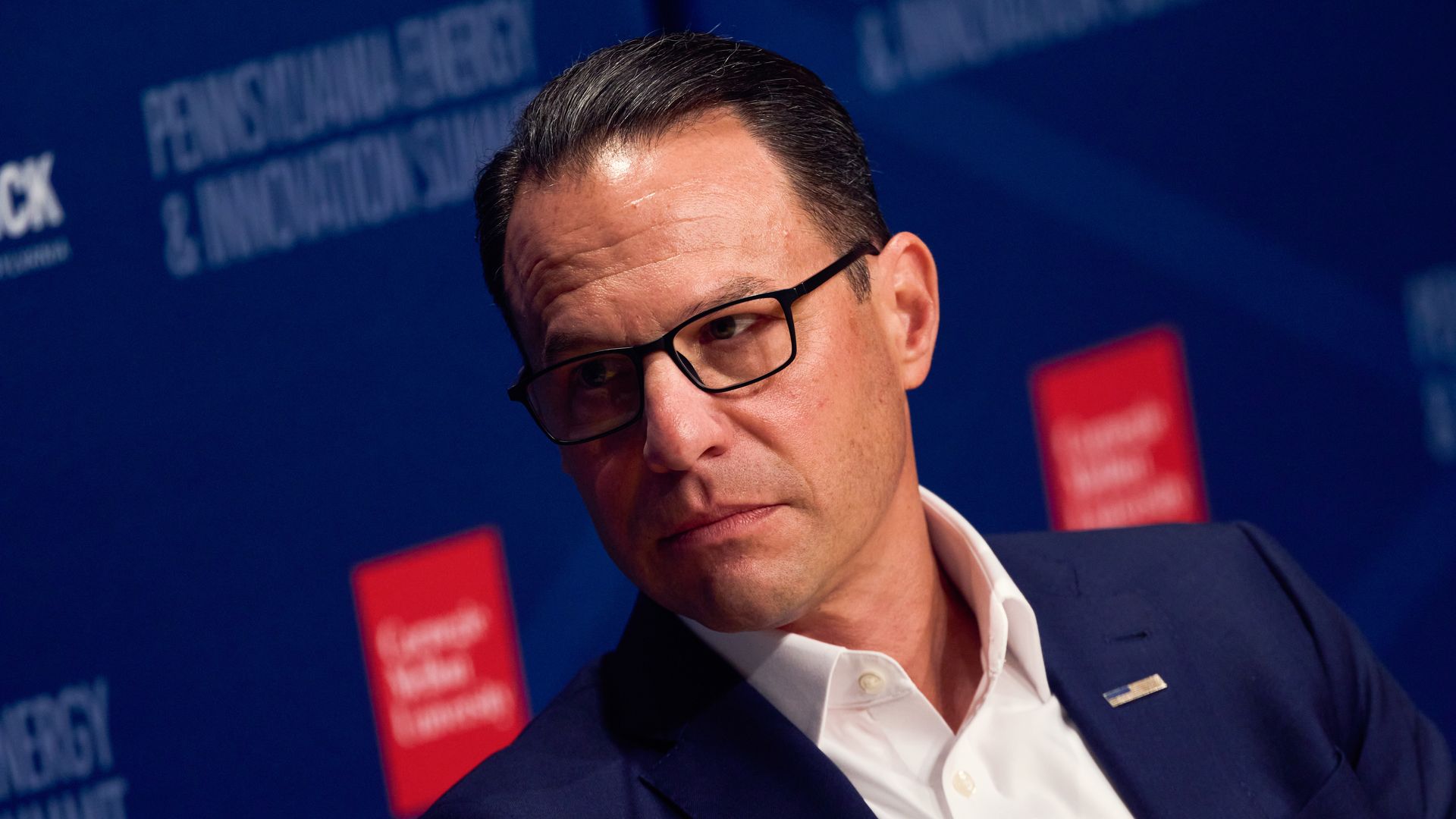 Josh Shapiro, governor of Pennsylvania, during a panel discussion at the inaugural Pennsylvania Energy and Innovation Summit at Carnegie Mellon University in Pittsburgh, Pennsylvania, US, on Tuesday, July 15, 2025.