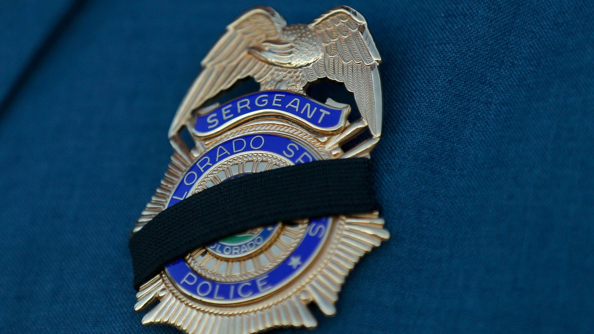 A Colorado Springs police badge