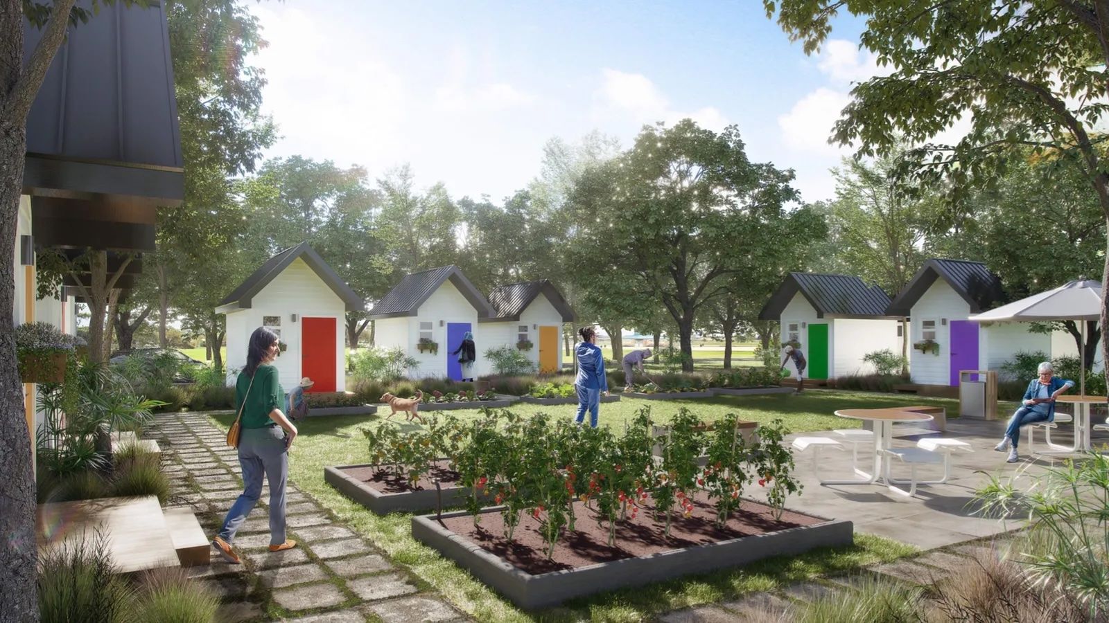 A rendering of Sanctuary Village’s tiny house community proposed for Northeast Philadelphia.