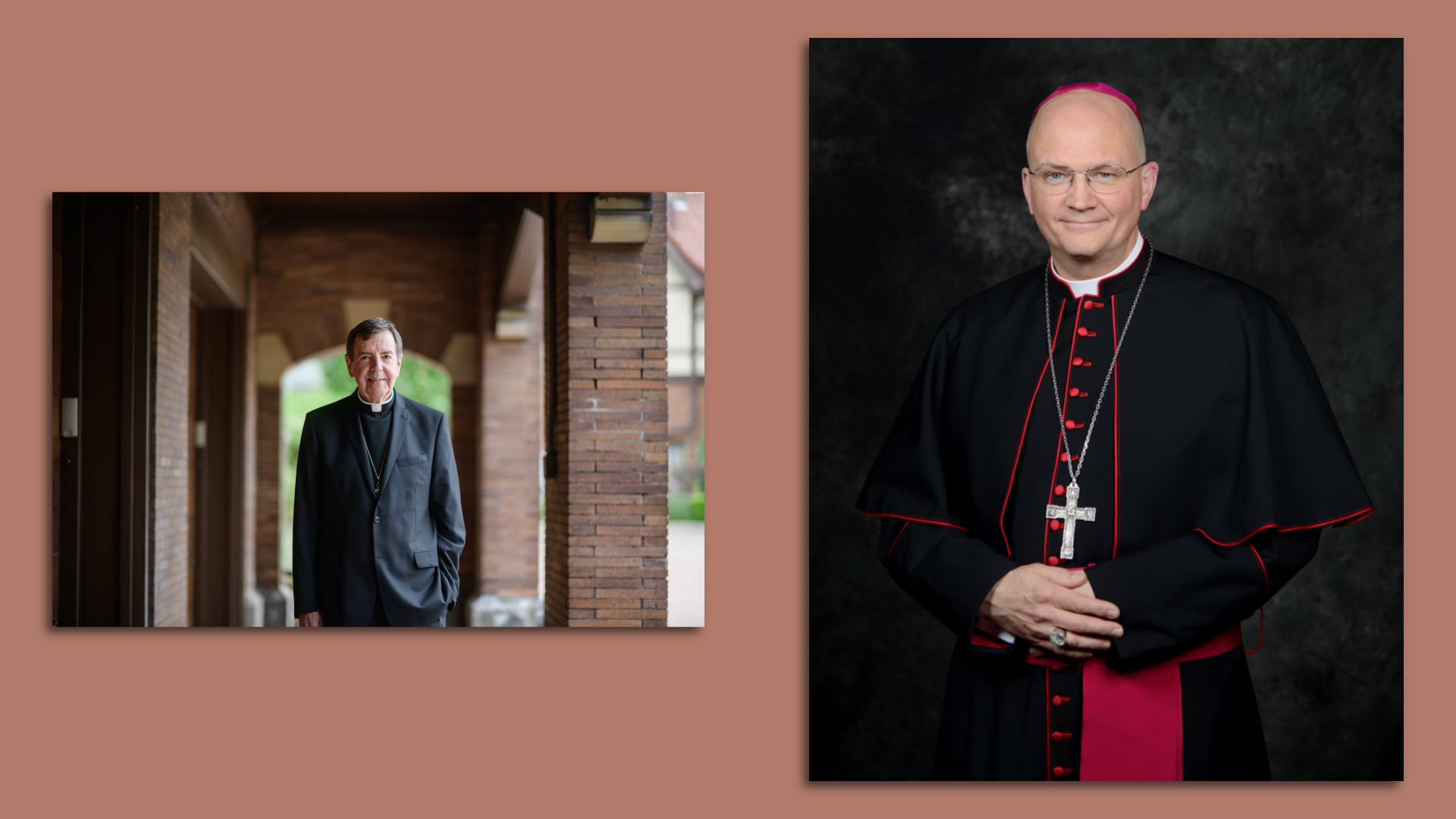 Two professional photos, of Vigneron and of Weisenburger