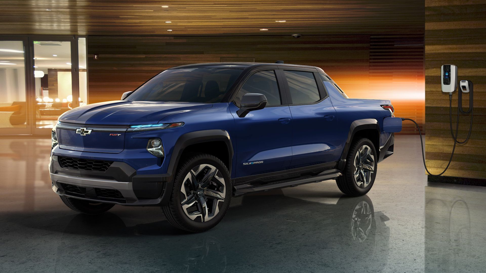 Photo of the new electric Chevy Silverado pickup