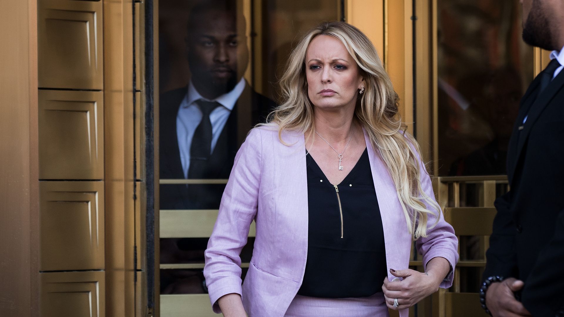 Adult film actress Stormy Daniels in New York City in April 2018.