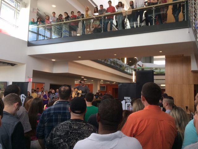 red ventures living room crowd