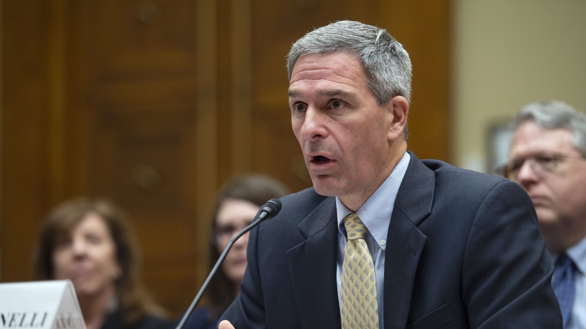 Ken Cuccinelli testifies before Congress last month.