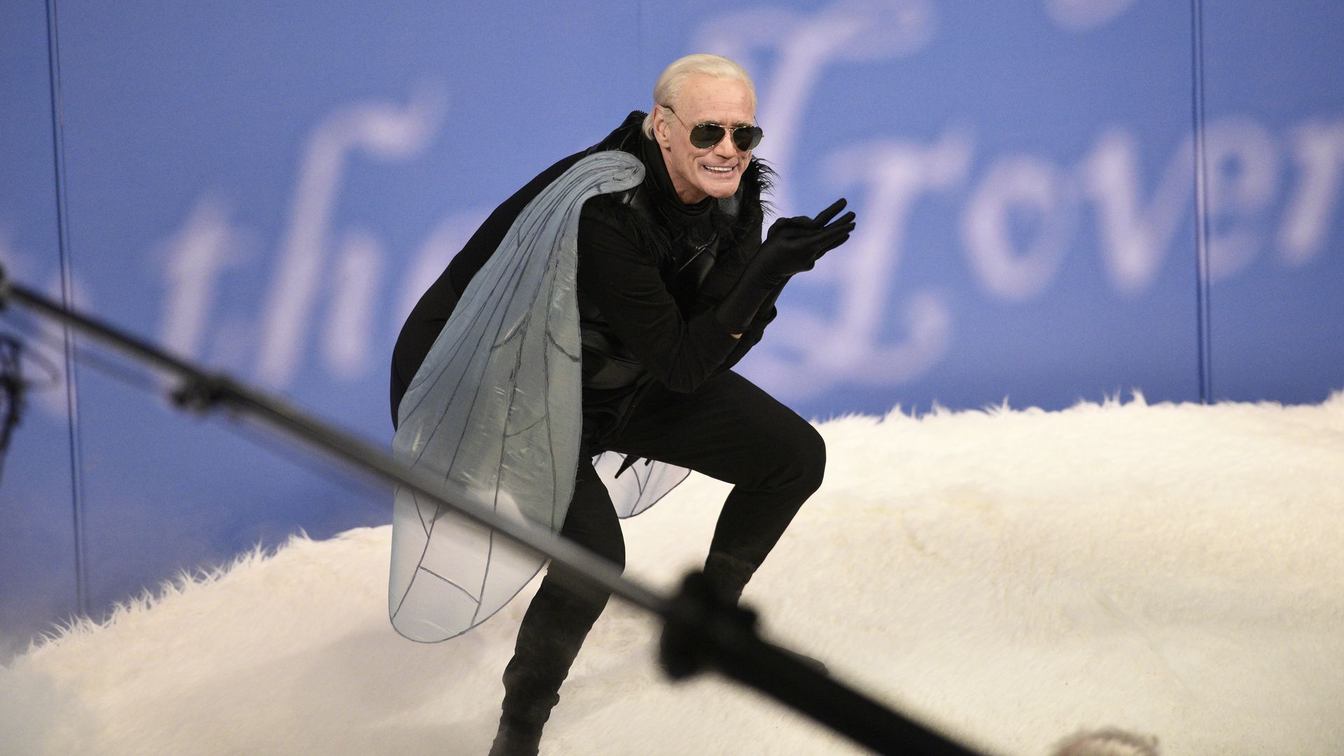 Jim Carrey as Joe Biden chaneling Jeff Goldblum in "The Fly" on "Saturday Night Live." 