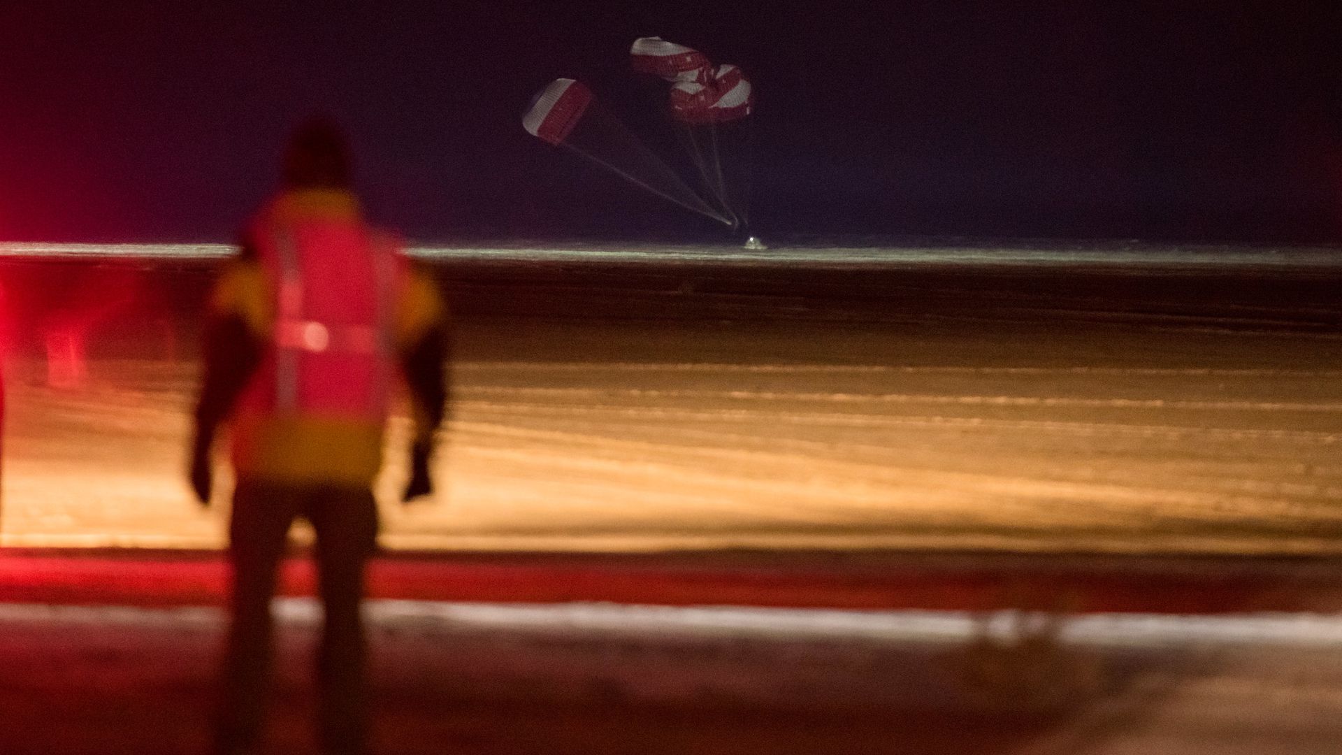 Boeing's Starliner landing in December 2019.