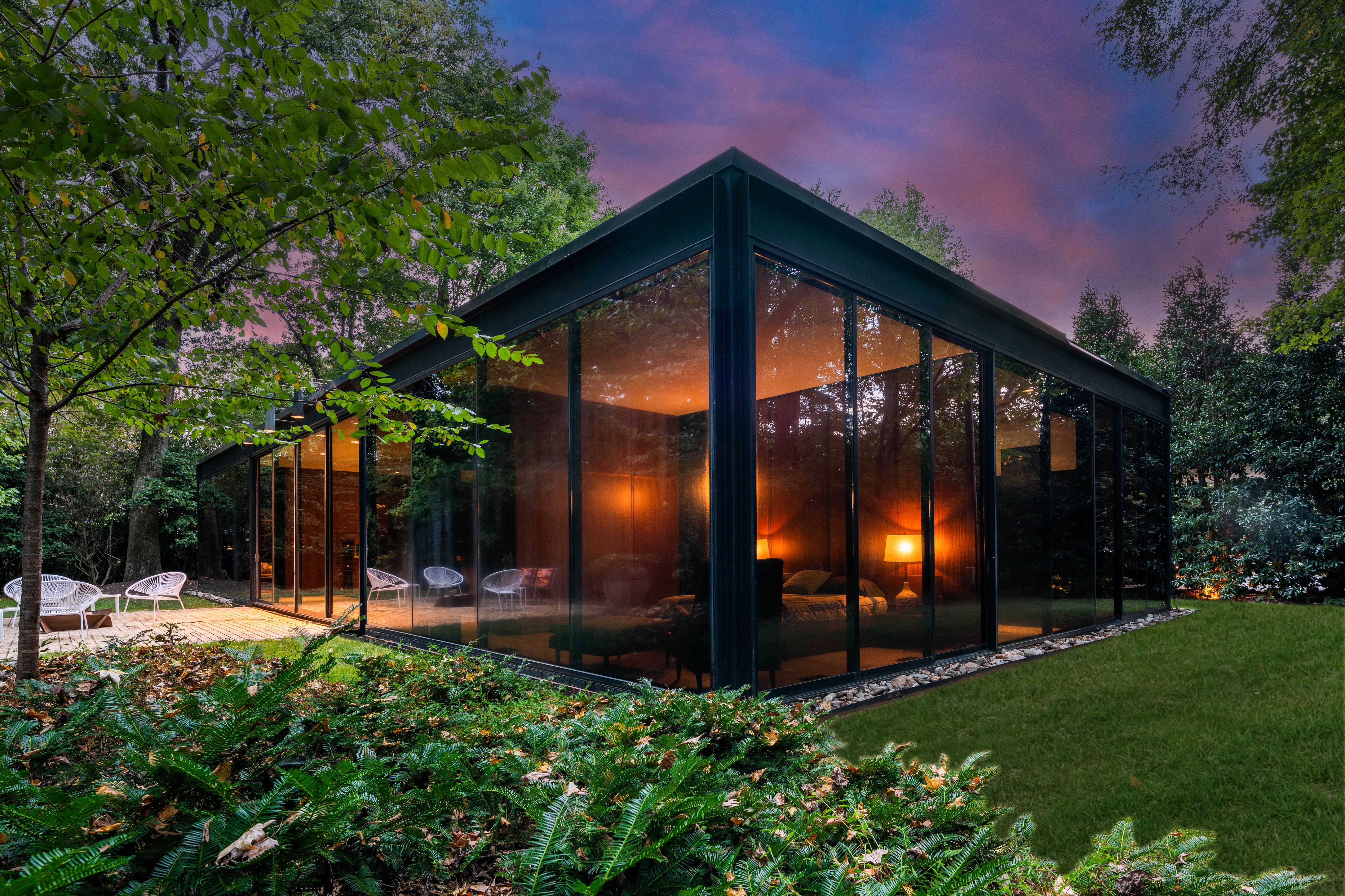 south charlott mid century modern house for sale glass mansion