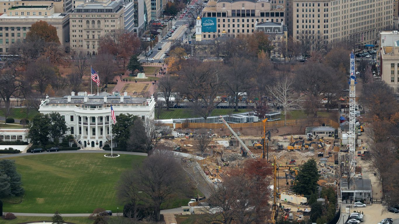 Trump ballroom construction must go on as a matter of "security," admin says