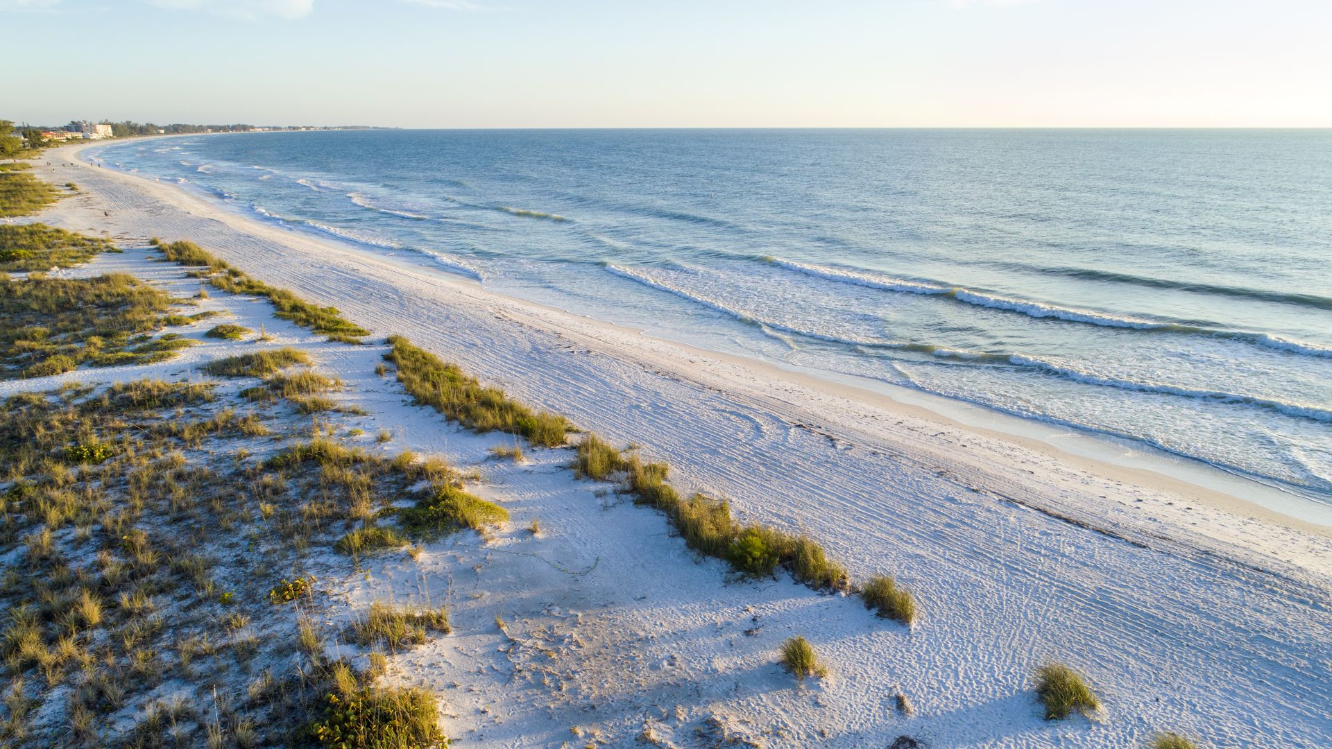 Anna Maria Island, Holmes Beach, Gulf of Mexico, aerial.