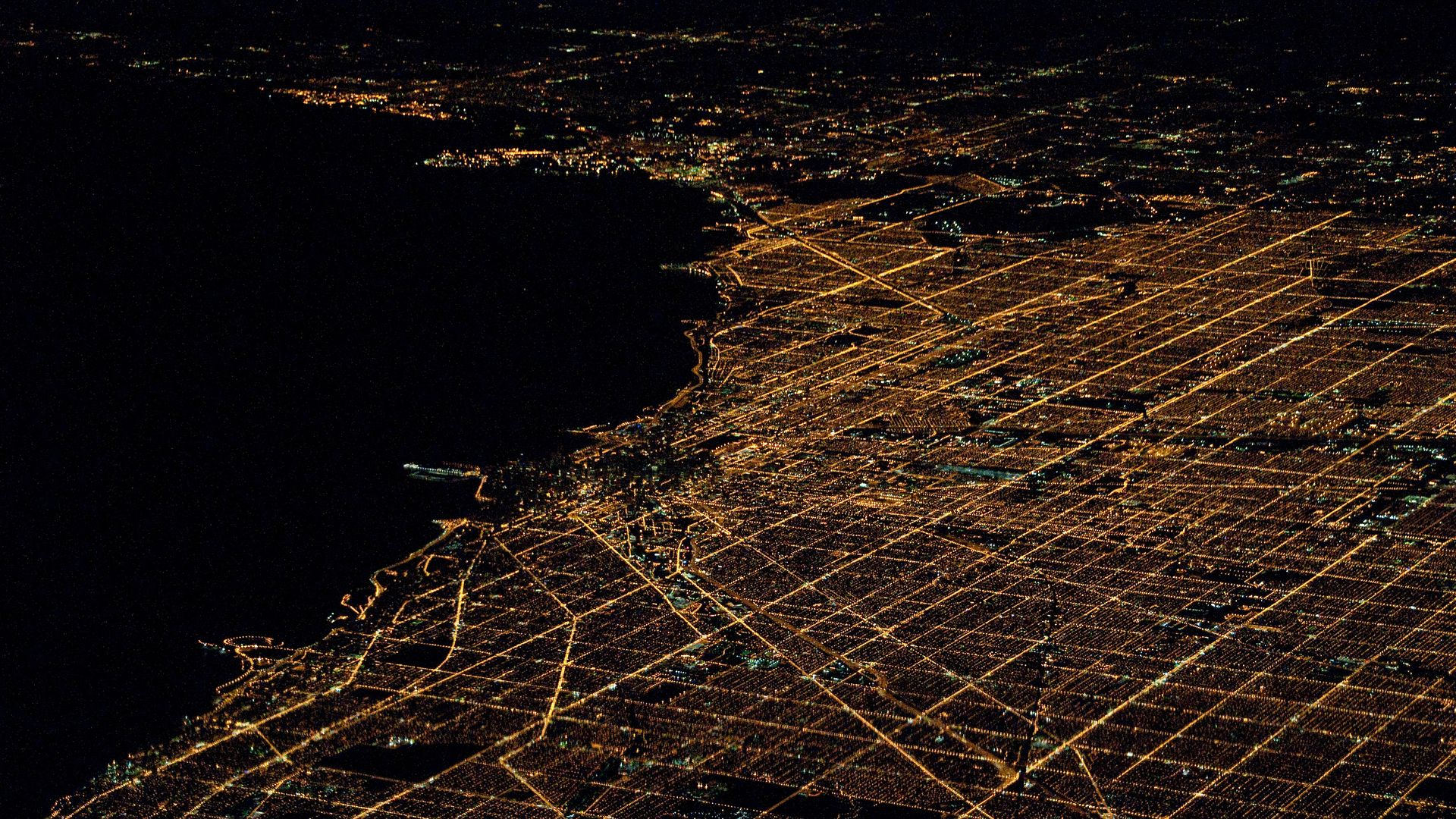 Aerial view of a cityscape