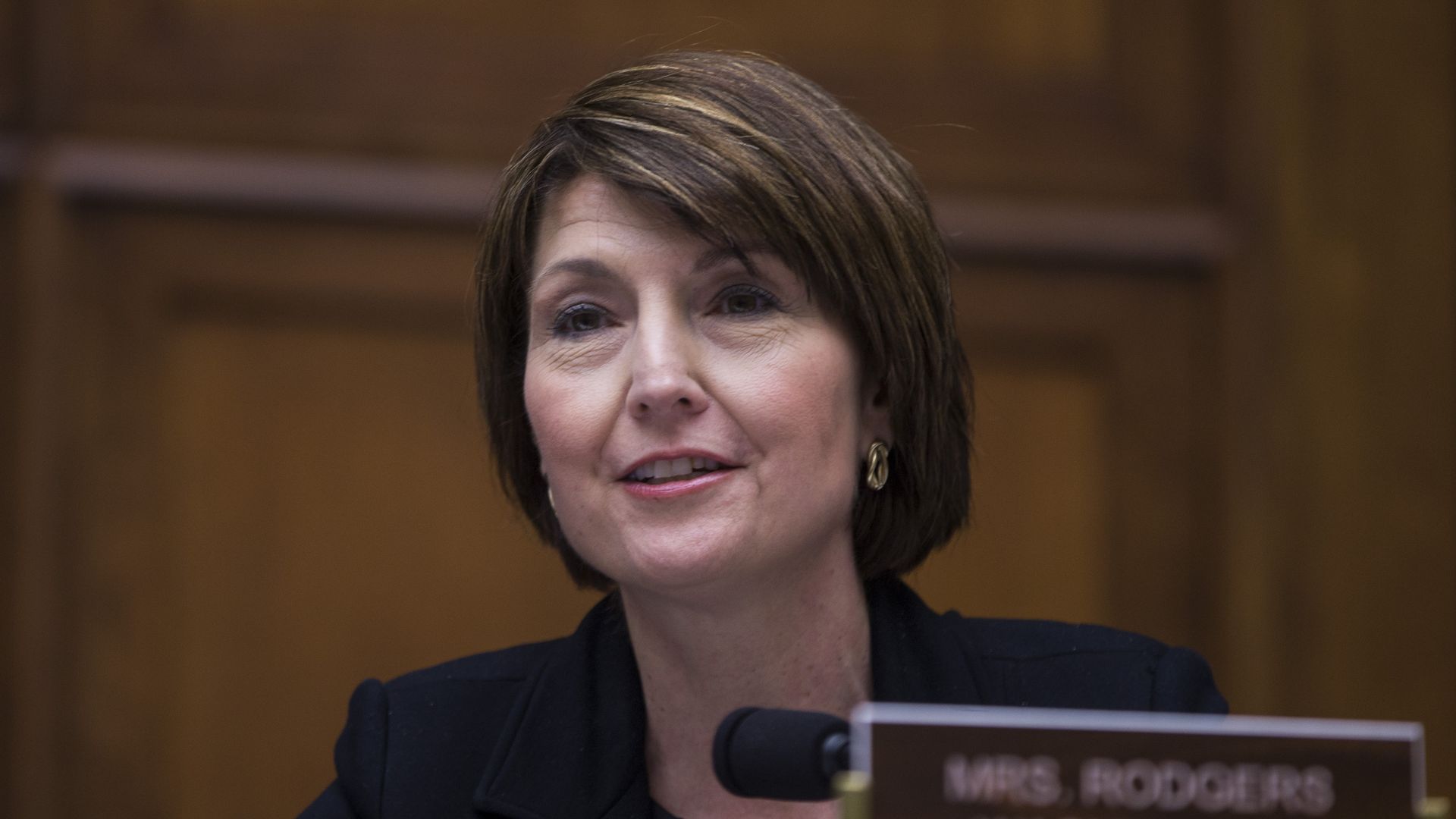 A photo of Rep. Cathy McMorris Rodgers at a hearing.