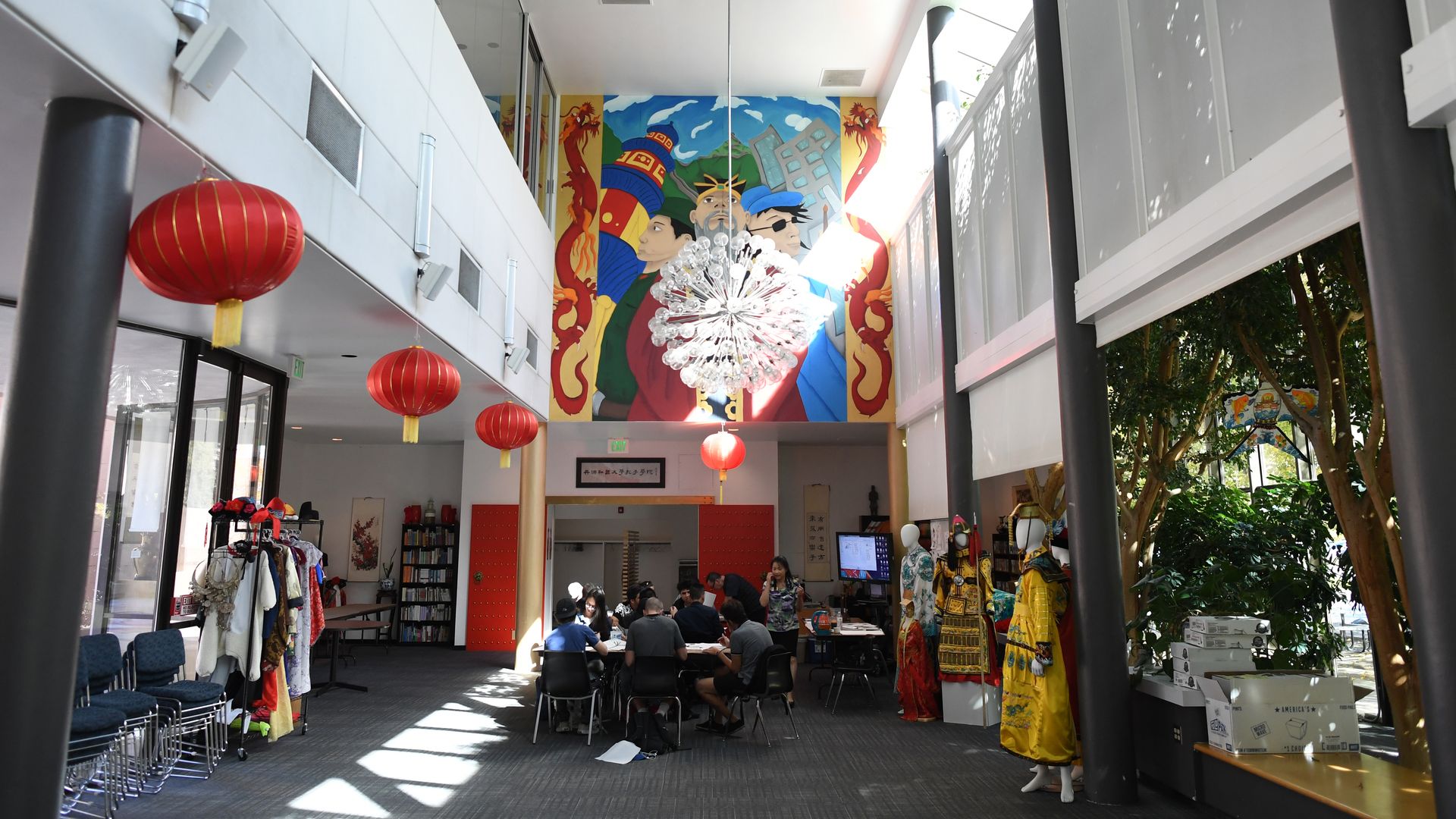 students in a classroom at a Confucius Institute