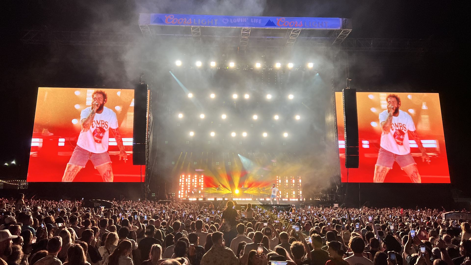 Post Malone on stage