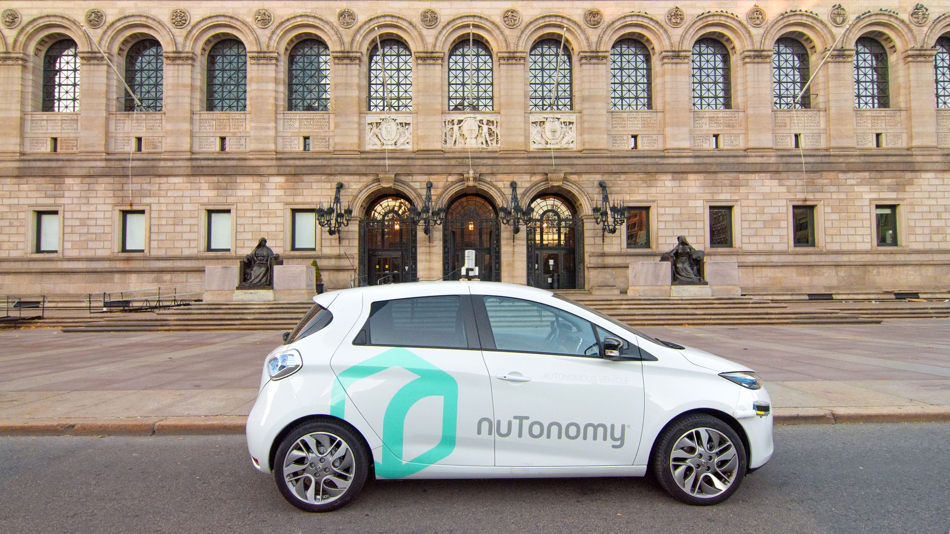 A nuTonomy test vehicle in Boston.