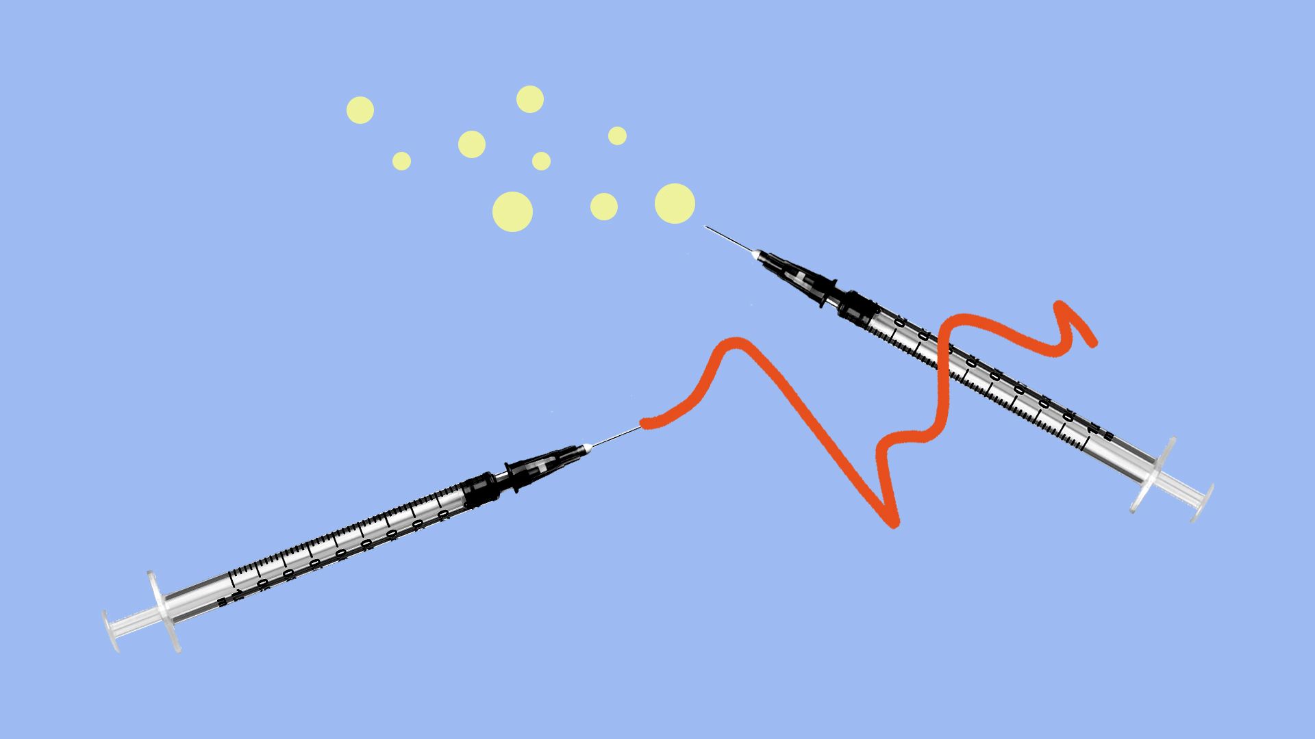Illustration of syringes