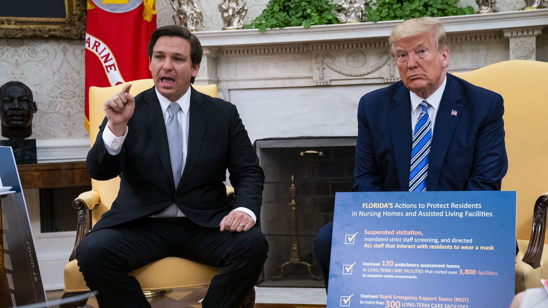 Ron DeSantis and Trump