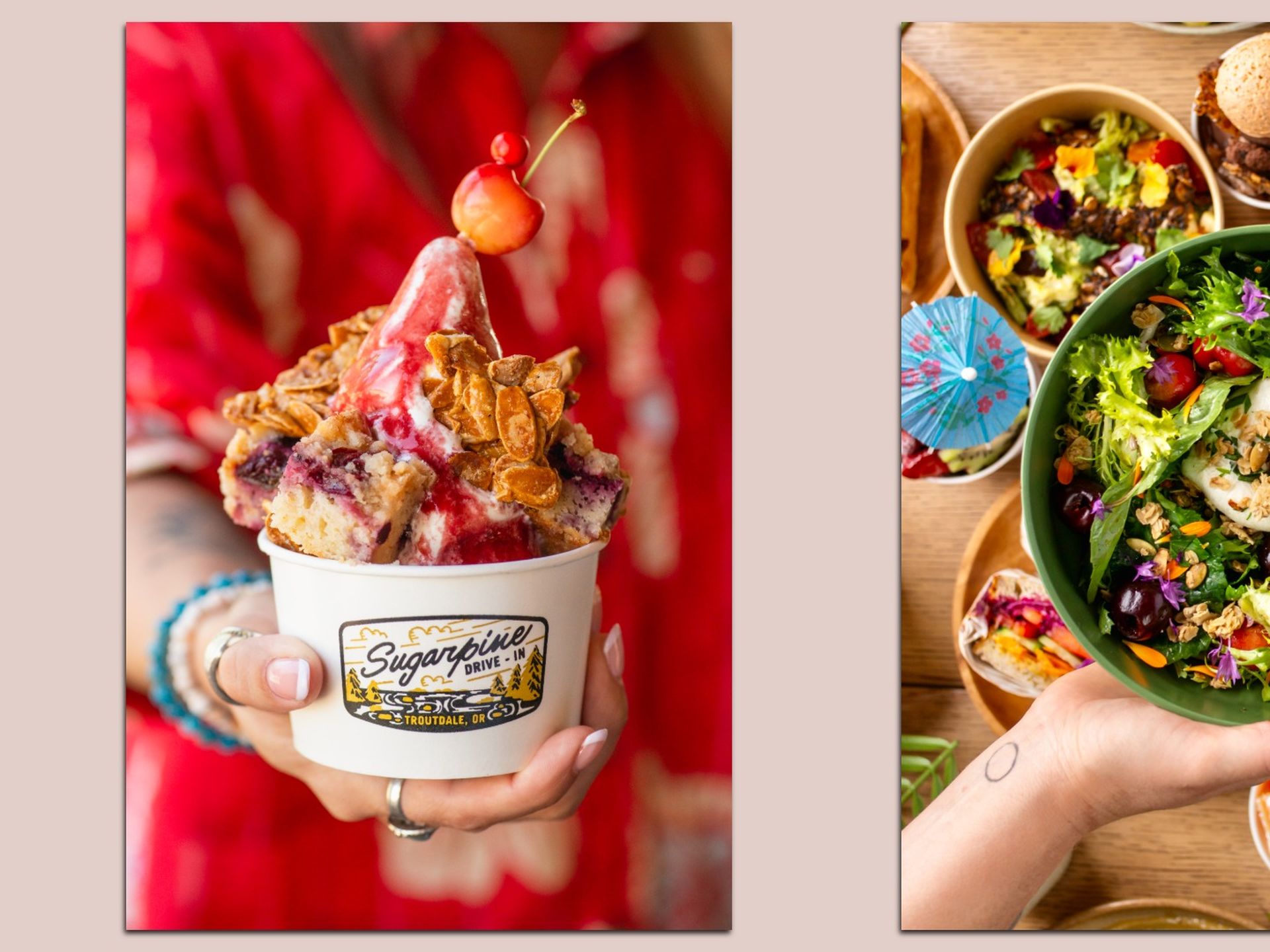 Sugarpine Drive-in debuts cherry-packed summer menu - Axios Portland