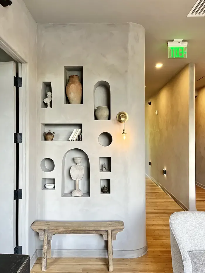 the spa at selenite wall details