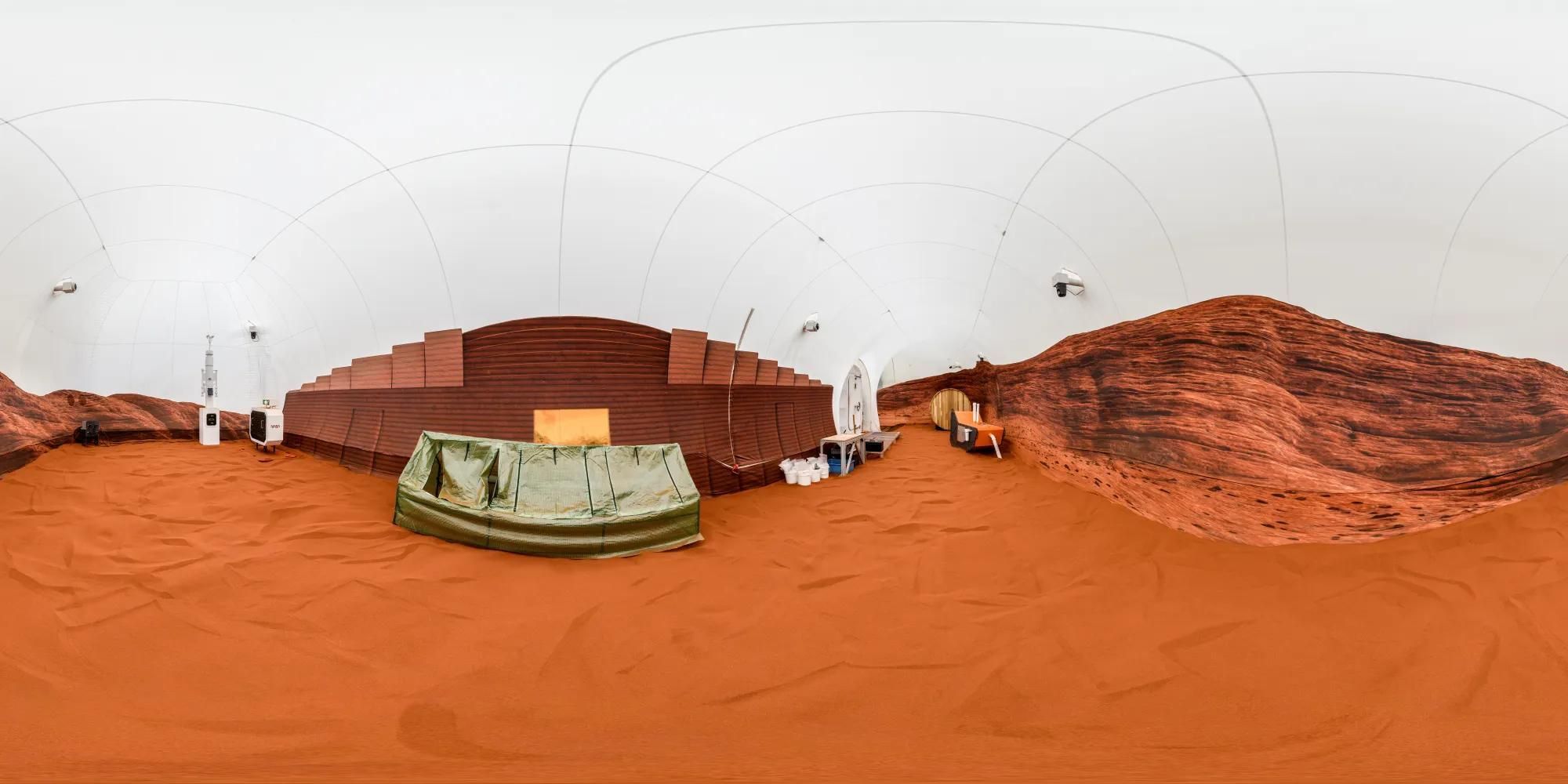 The simulated Martian environment will put Earth-bound 'astronauts' to the test