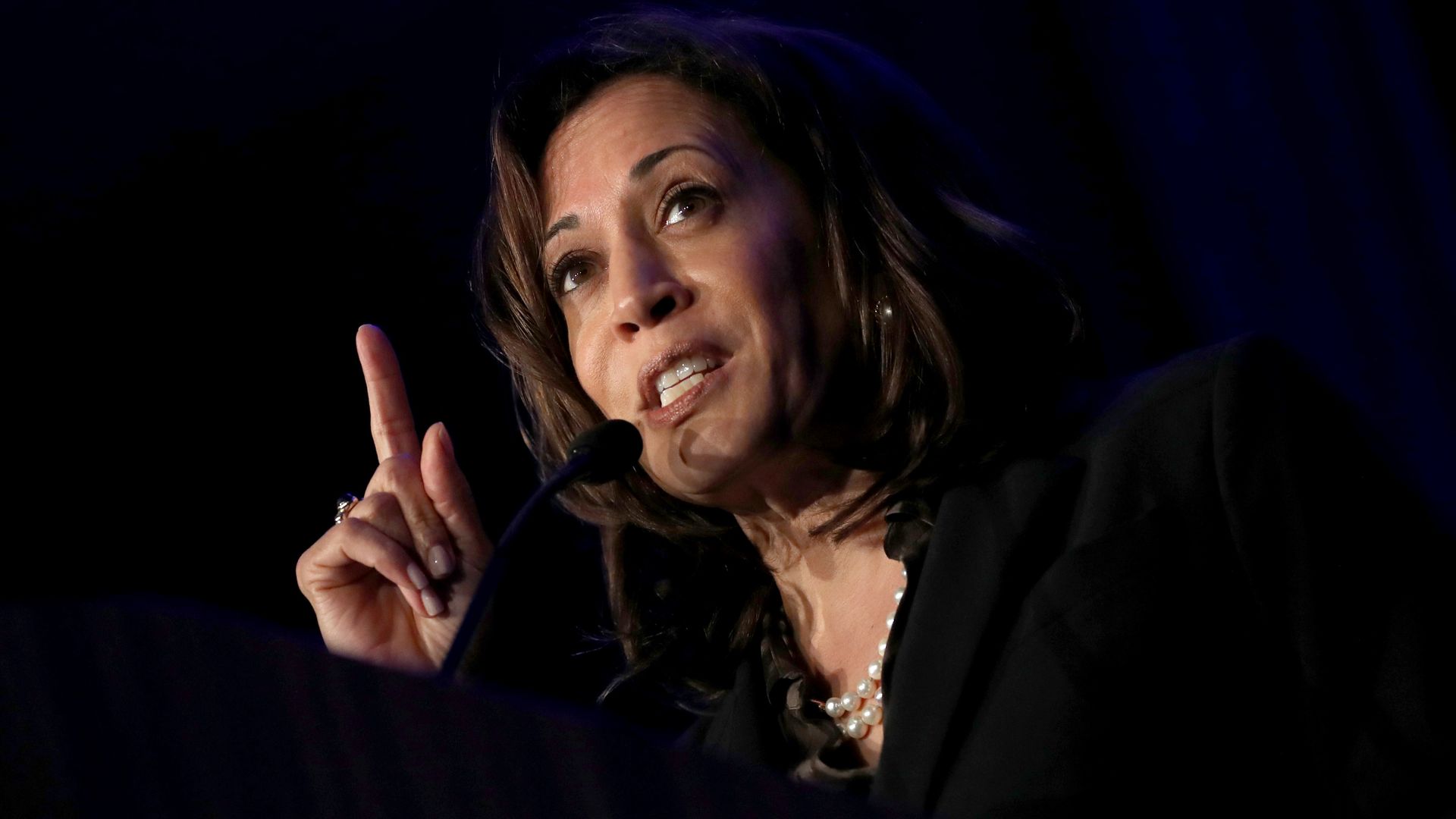 Democratic presidential hopeful U.S. Sen. Kamala Harris (D-CA) speaks during the San Francisco Black Newspaper’s Anniversary Celebration on May 09, 2019 in San Francisco, California.