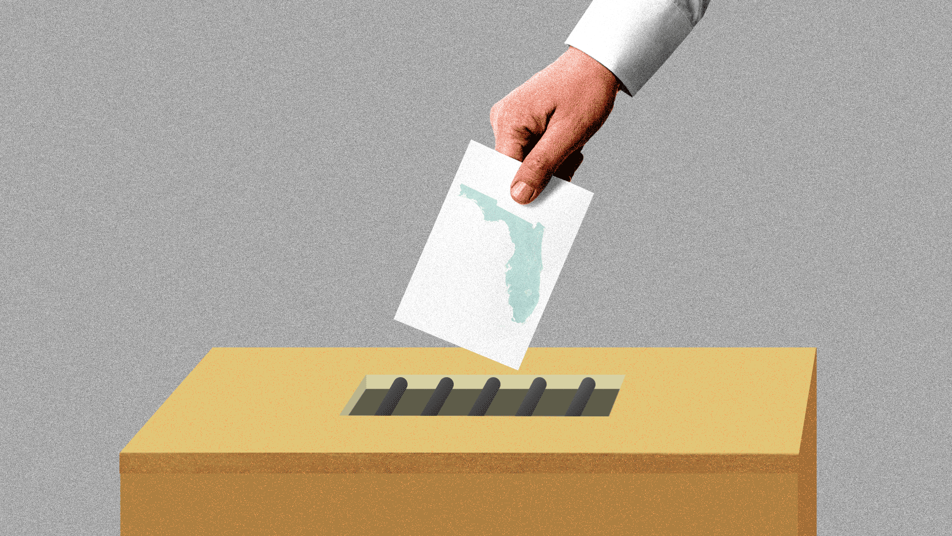 Animated GIF of prison bars opening on ballot box