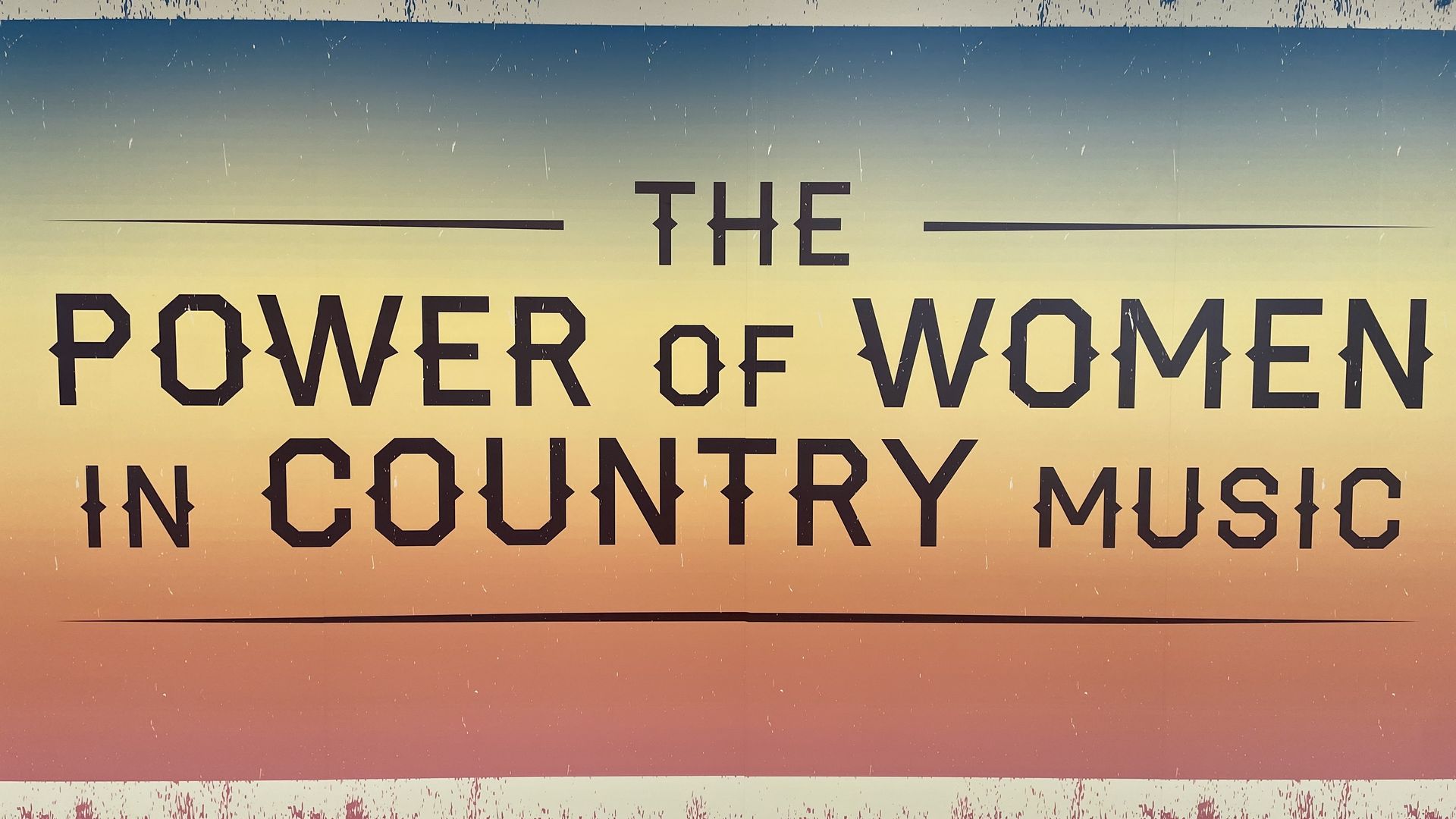 The entrance to The Power of Women in Country Music