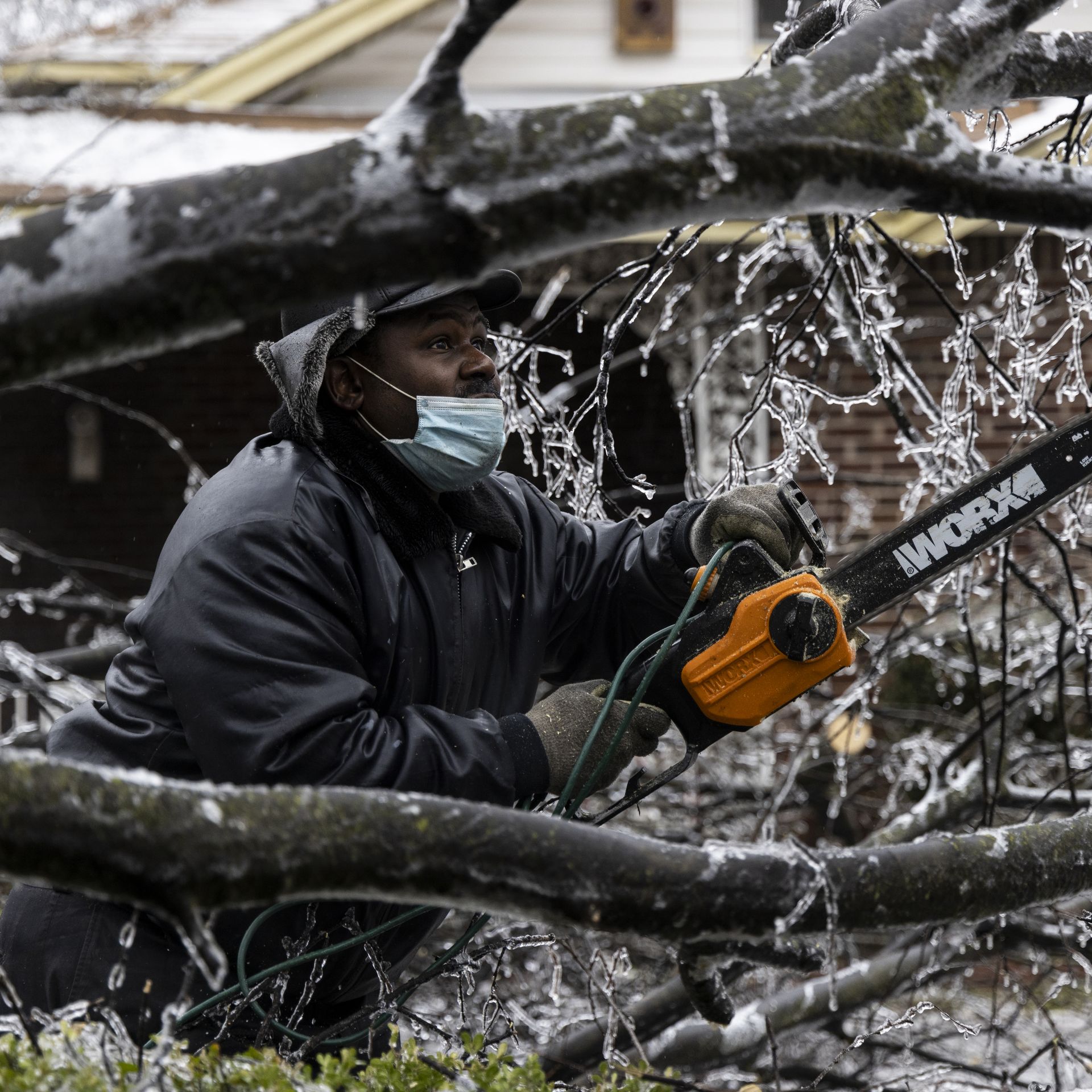 Winter storm Power outages flights canceled amid snow freezing