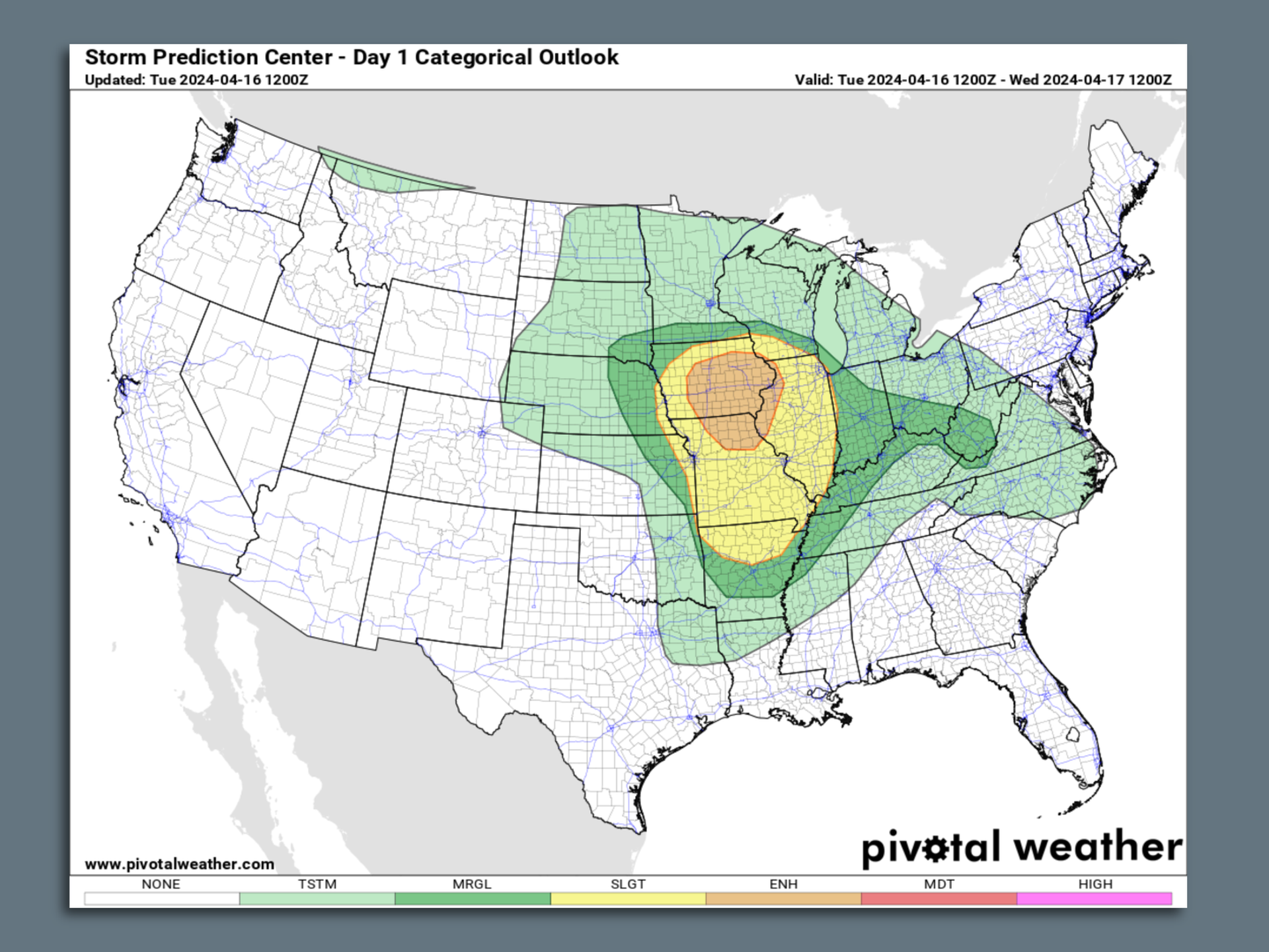 Storm Prediction Center Categorical Outlook