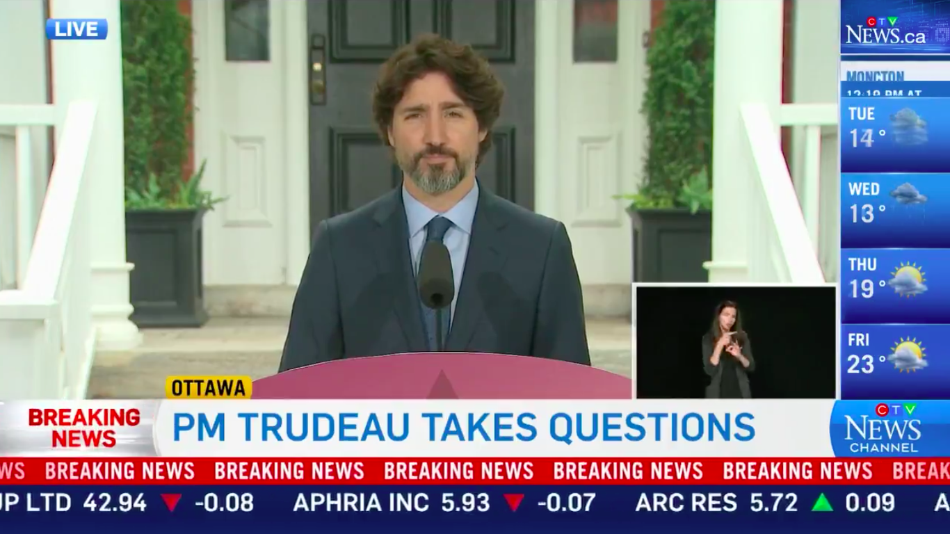 Trudeau Silent When Asked To React To Trump's Actions Against Protesters