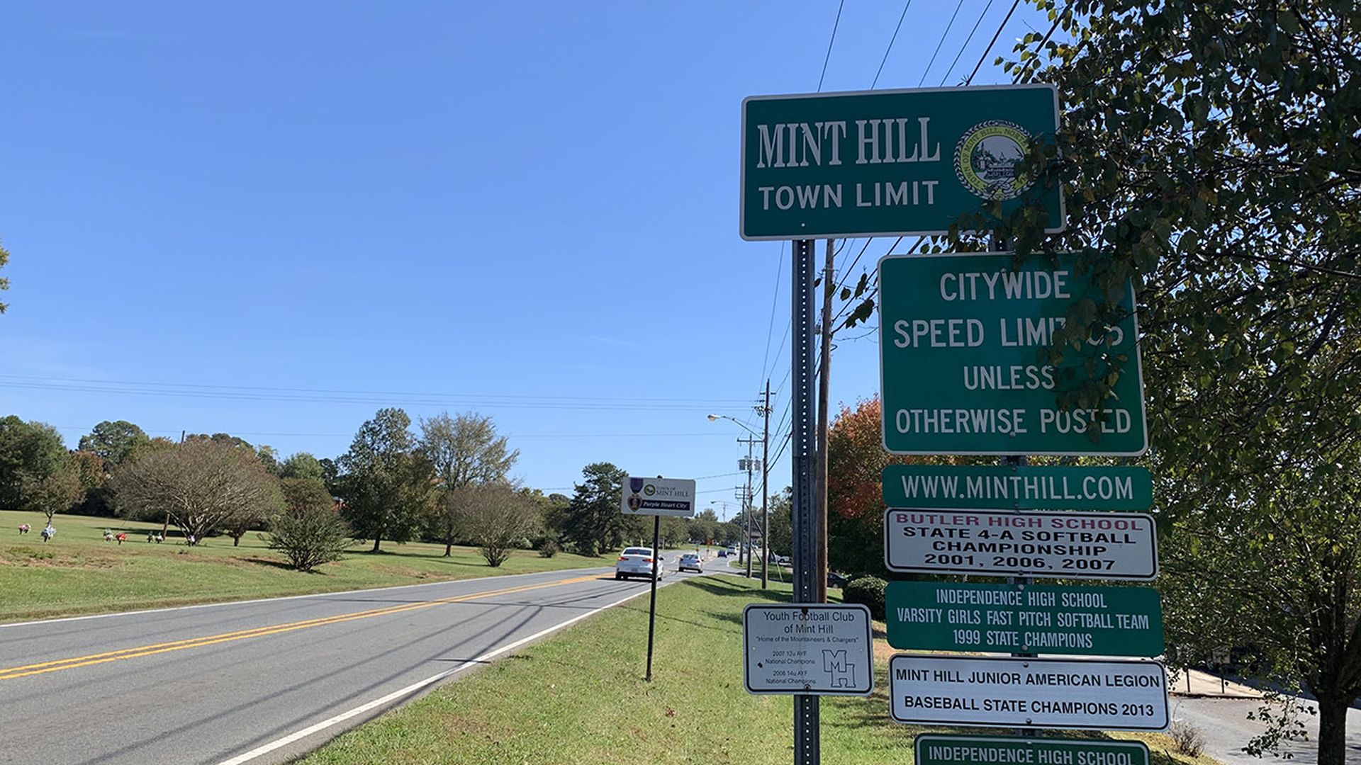Mint Hill sign