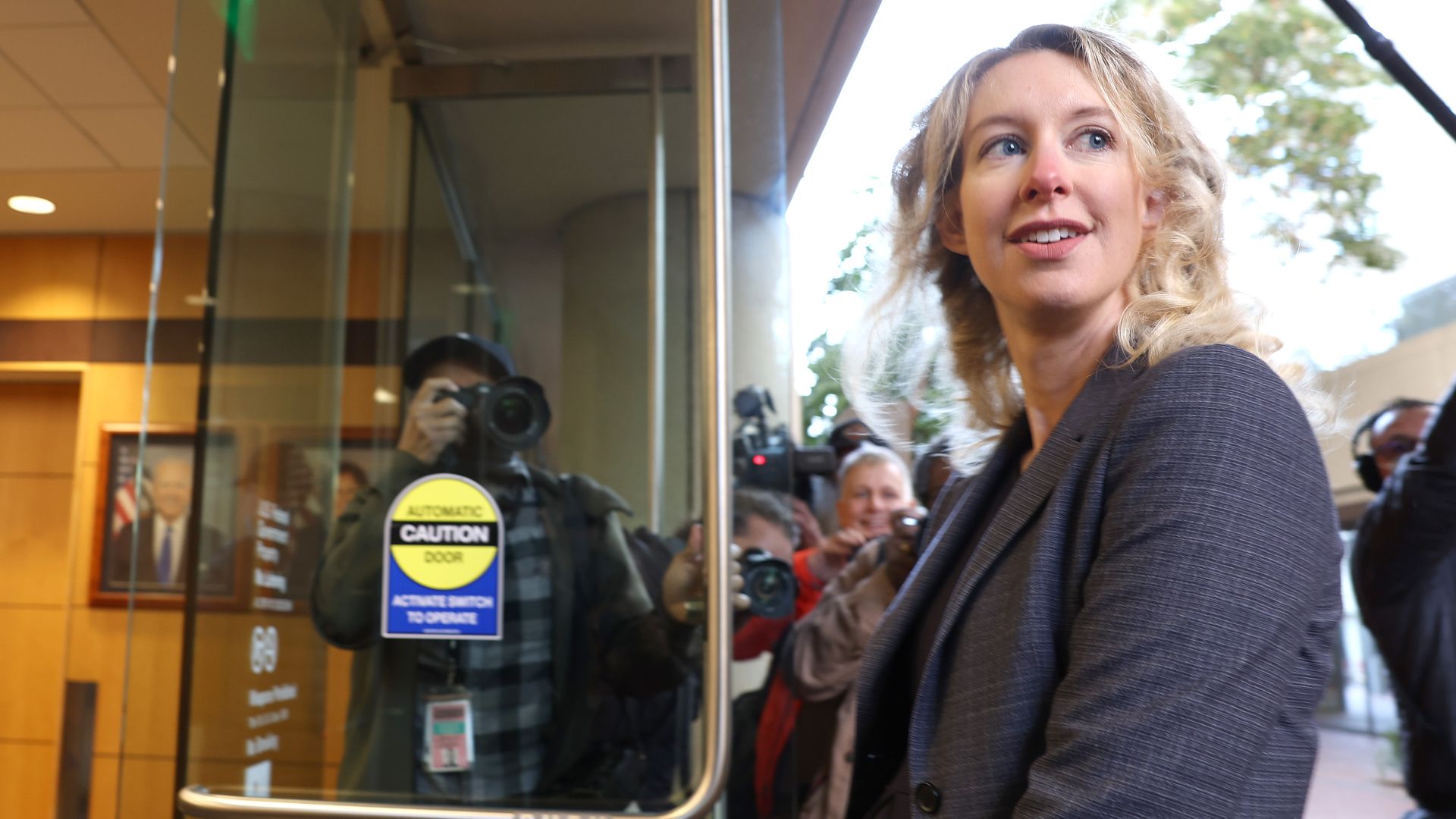 Former Theranos CEO Elizabeth Holmes arrives at federal court on October 17, 2022 in San Jose, California.