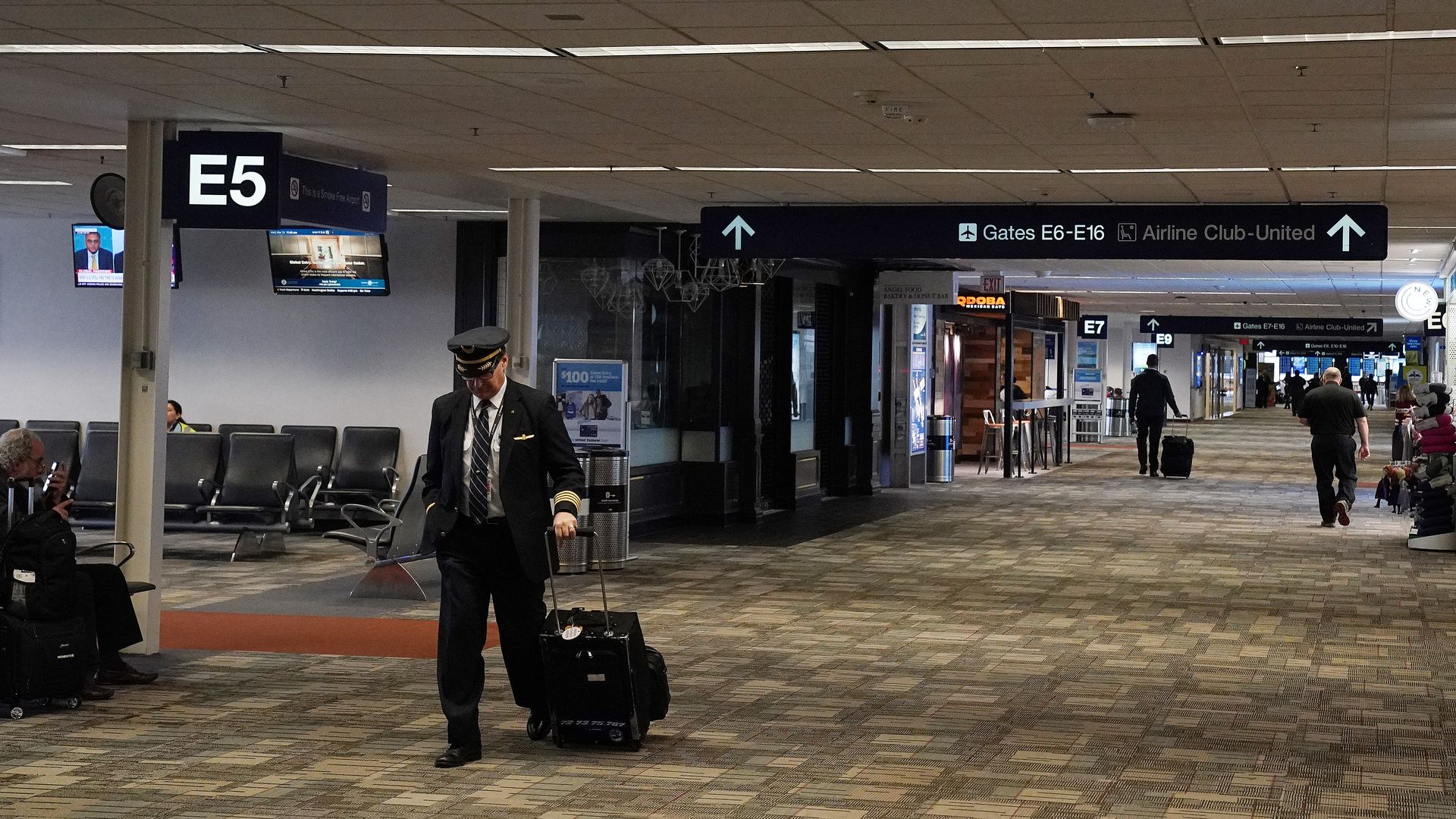 A concourse at MSP Airport