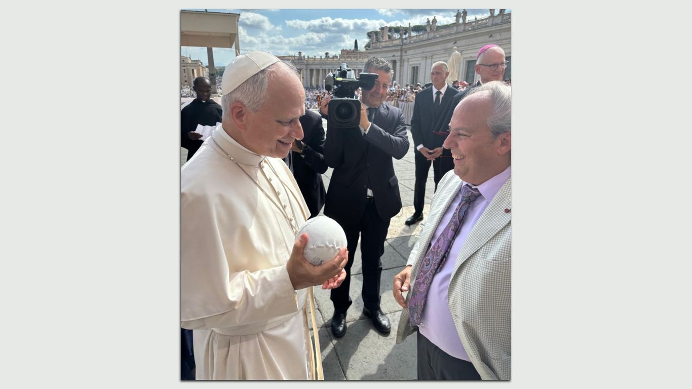 Pope Leo's latest Chicago gift: A 16-inch softball