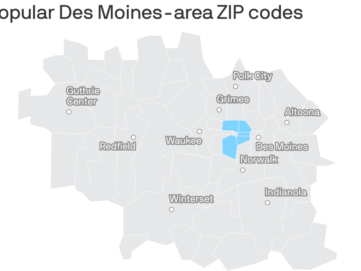 The Des Moines metro&rsquo;s most popular ZIP codes - Axios Des Moines