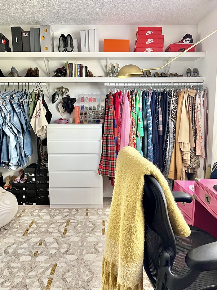 Eboney Foster plaza midwood apartment home tour closet and desk