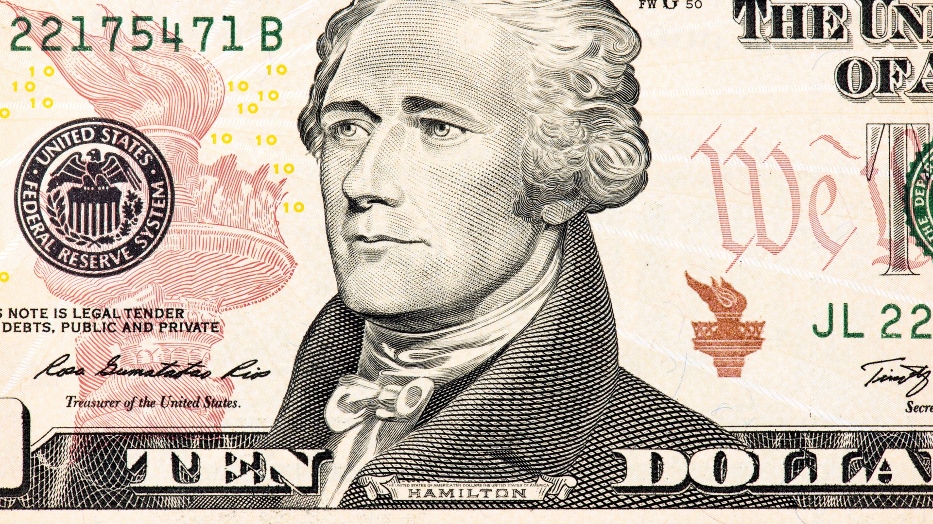 Image of the $10 bill