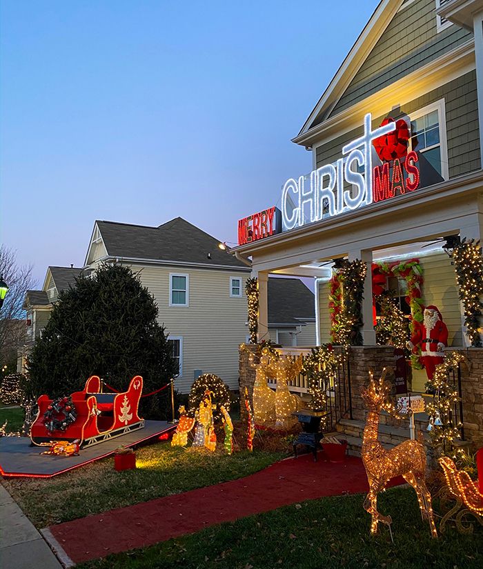 decorations at mcadenville christmas