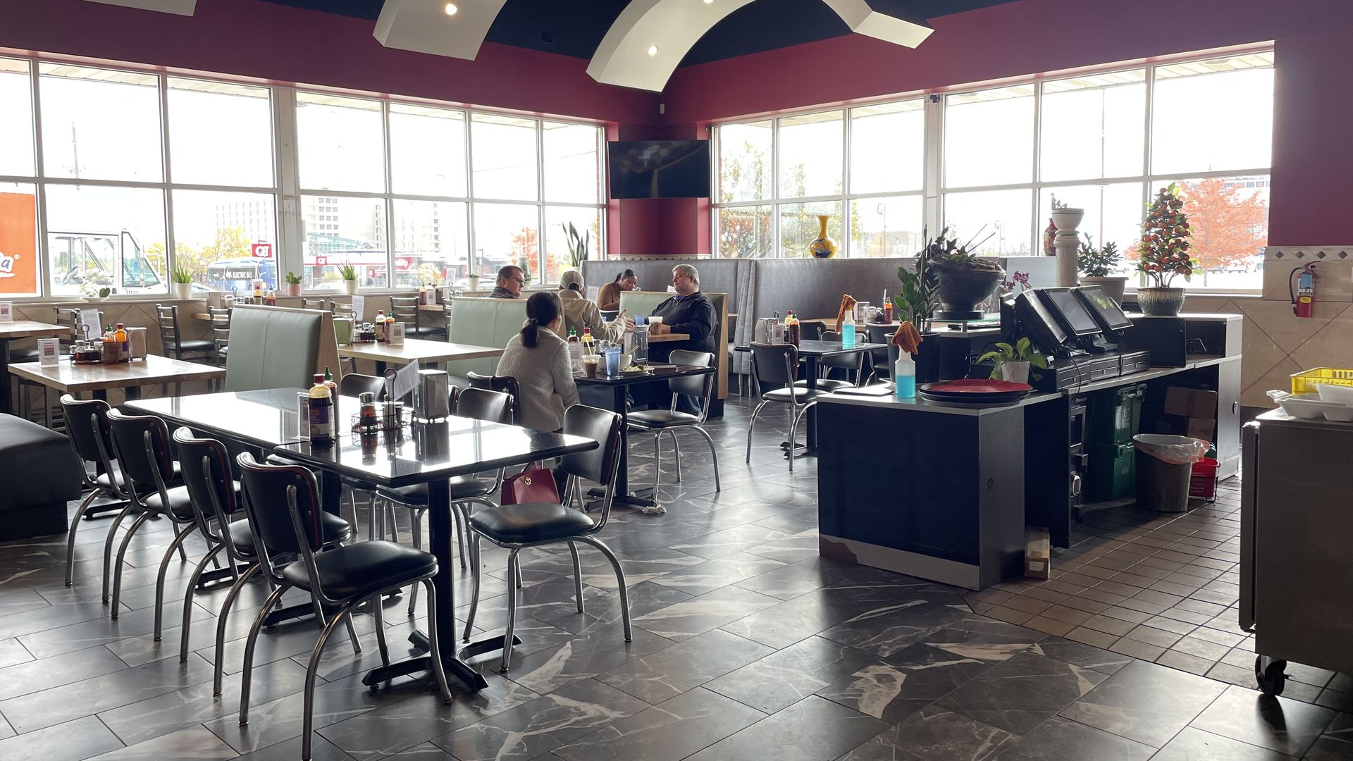 The new dining room at Pho 515 in C Fresh Market.