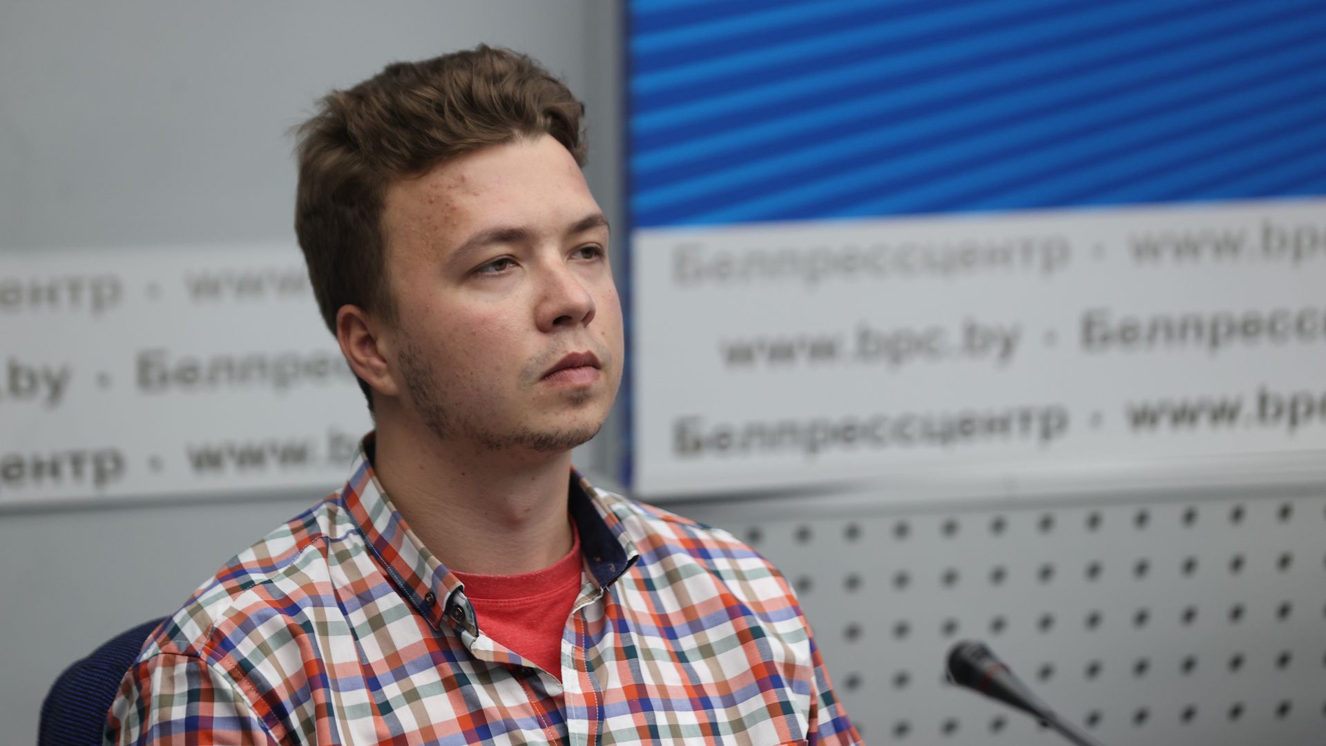 Jailed Belarusian journalist Raman Pratasevich